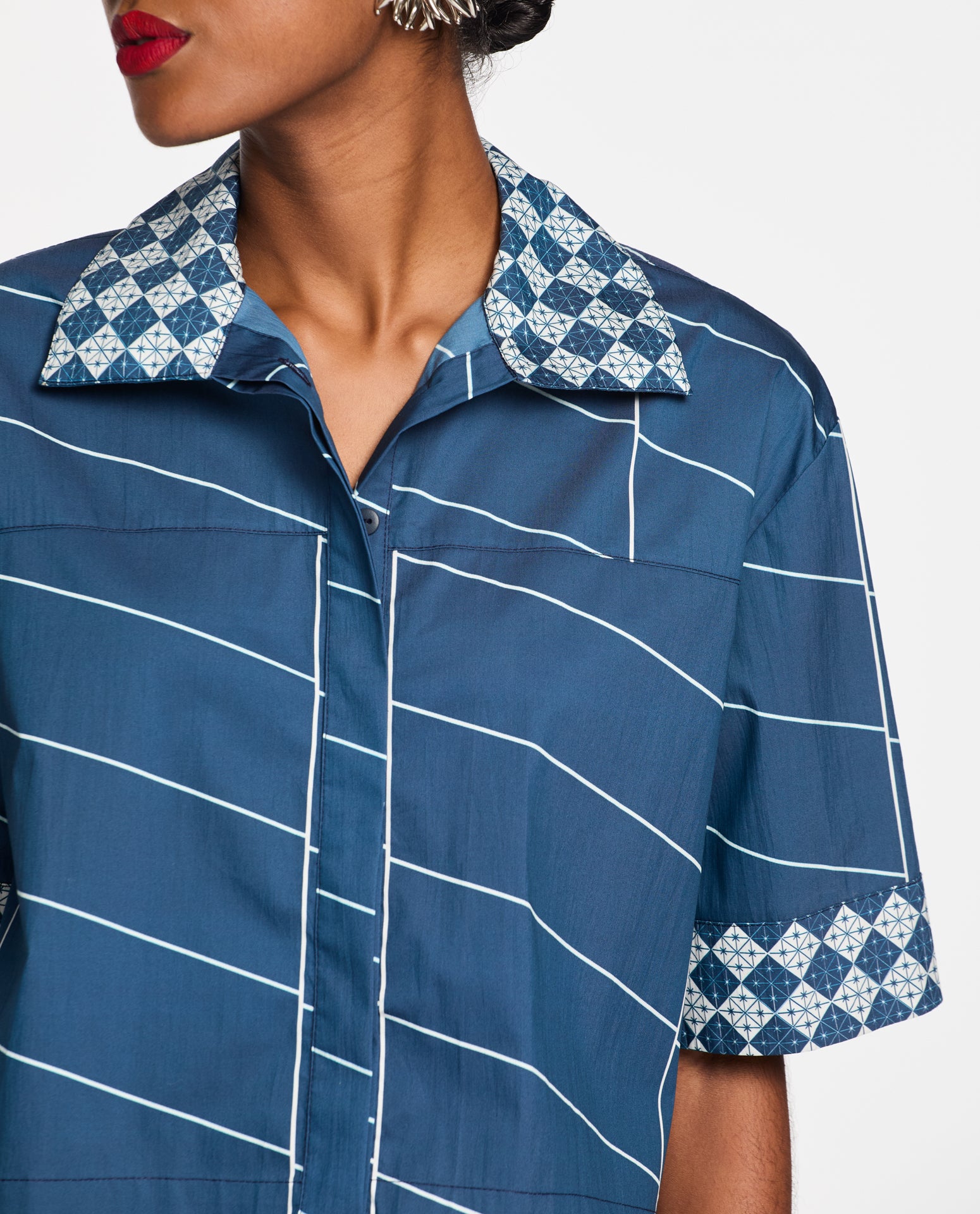 Camisa Lafort Manga Curta Djanira High Cotton Estampado