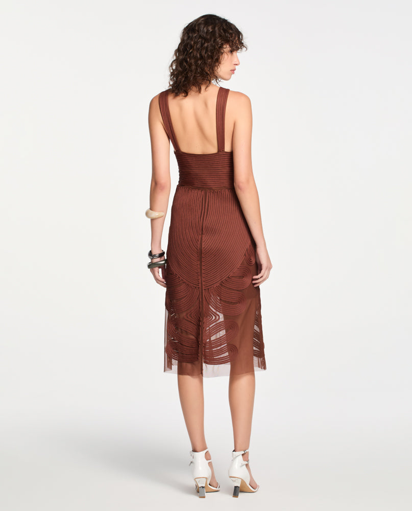 Vestido Lafort Com Bordado Cora Tela Block