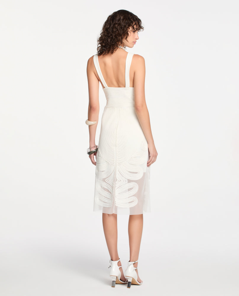 Vestido Lafort Com Bordado Cora Tela Block