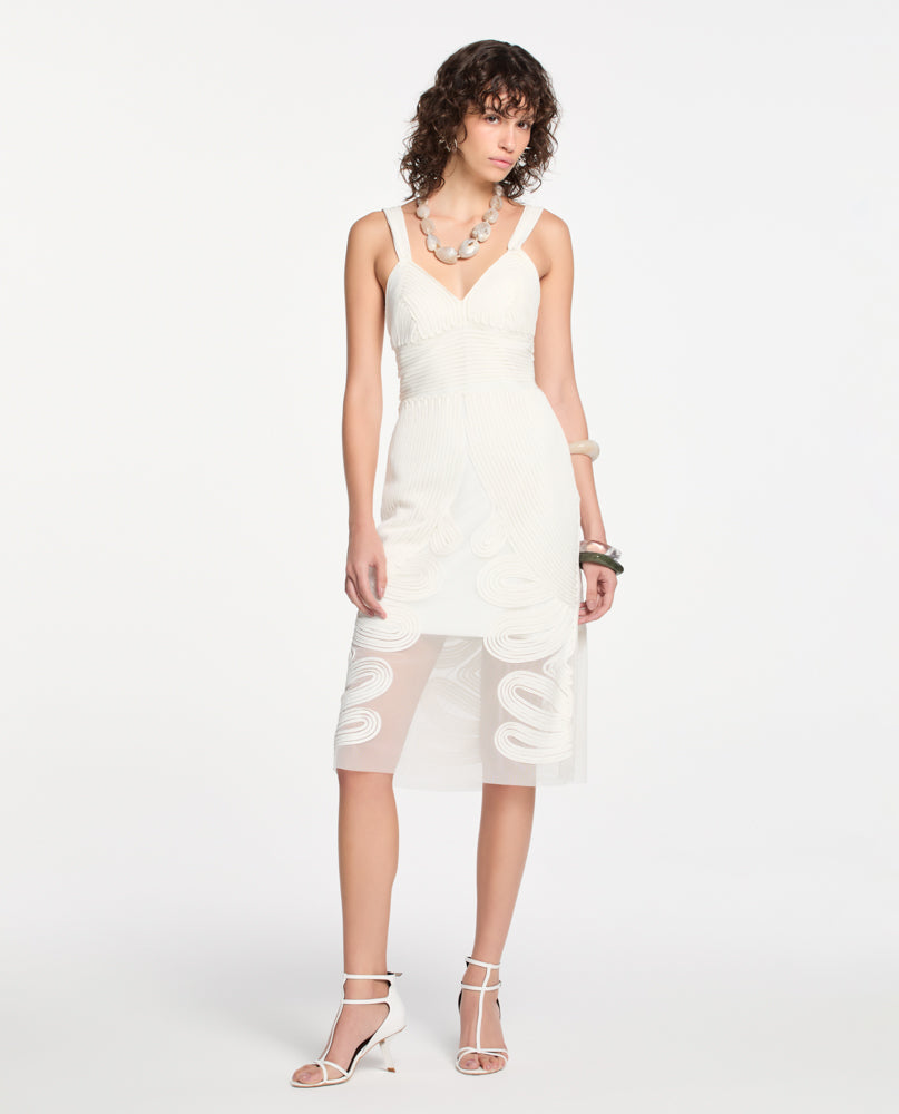 Vestido Lafort Com Bordado Cora Tela Block