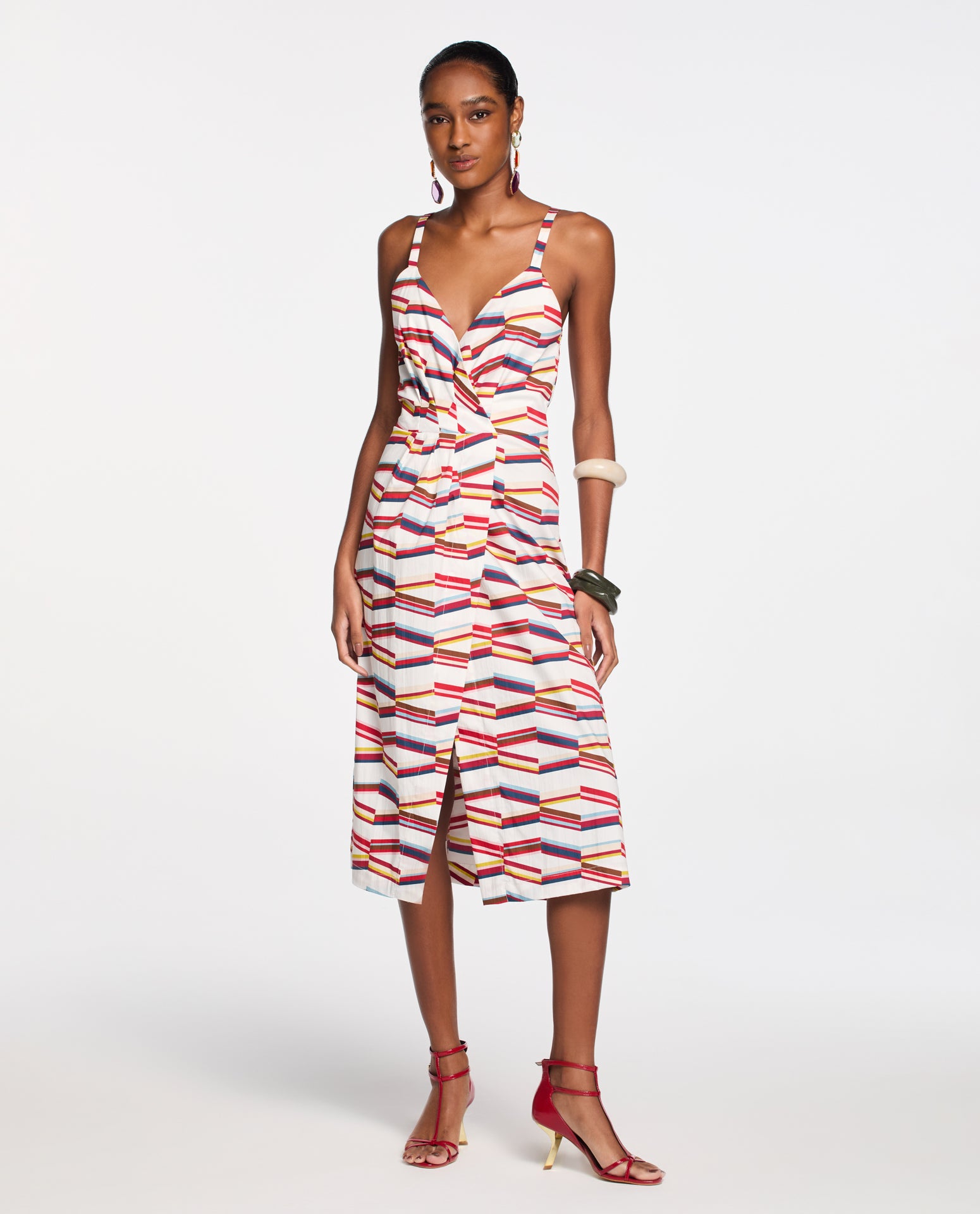 Vestido Lafort Midi Fernanda High Cotton Estampado