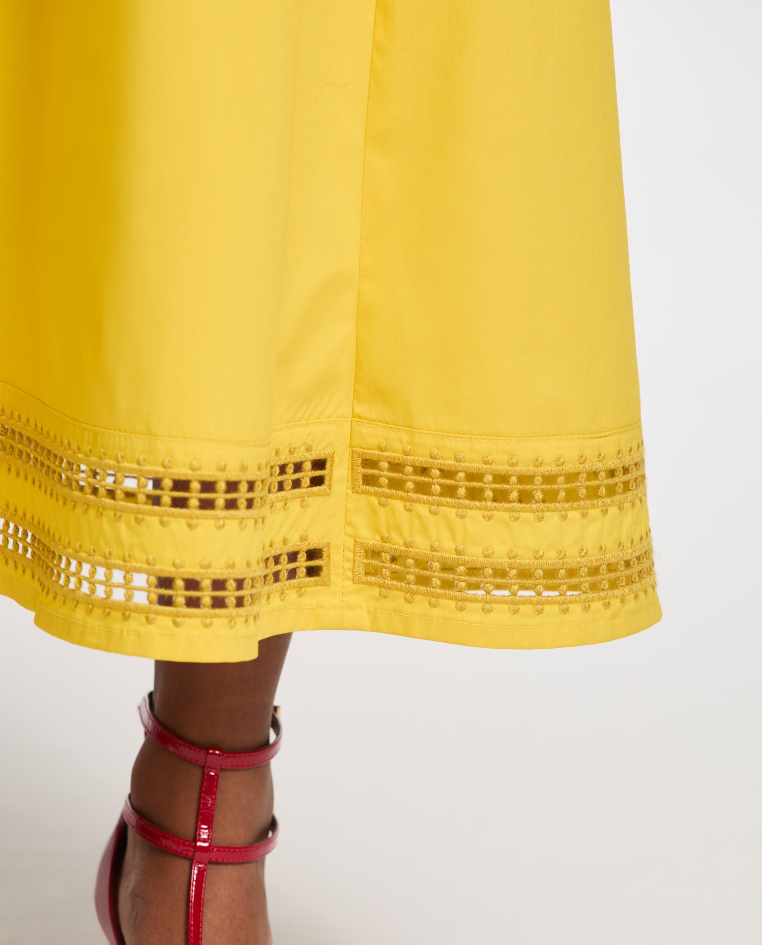 Saia Lafort Com Bordado Elis High Cotton