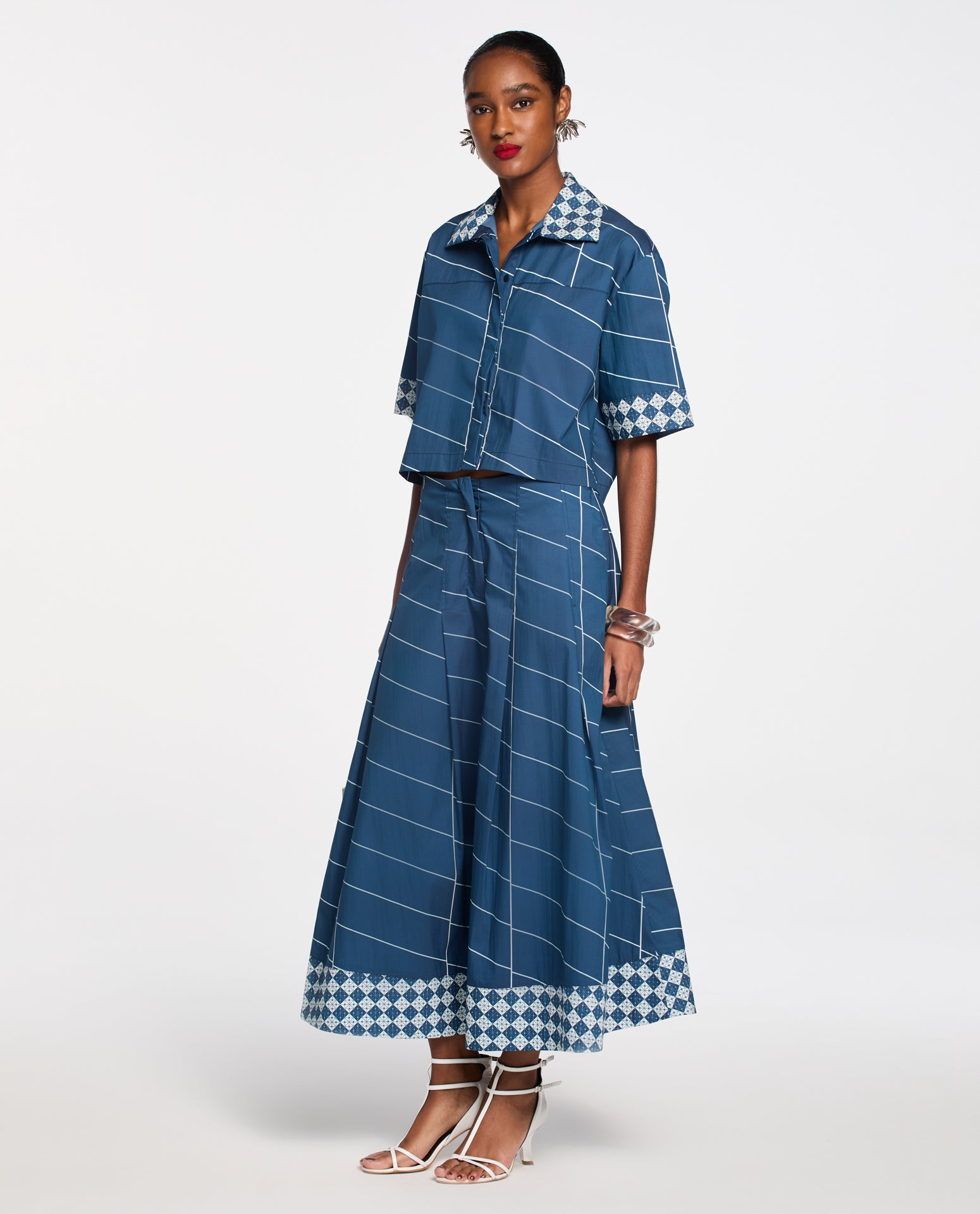 Saia Lafort Midi Djanira High Cotton Estampado