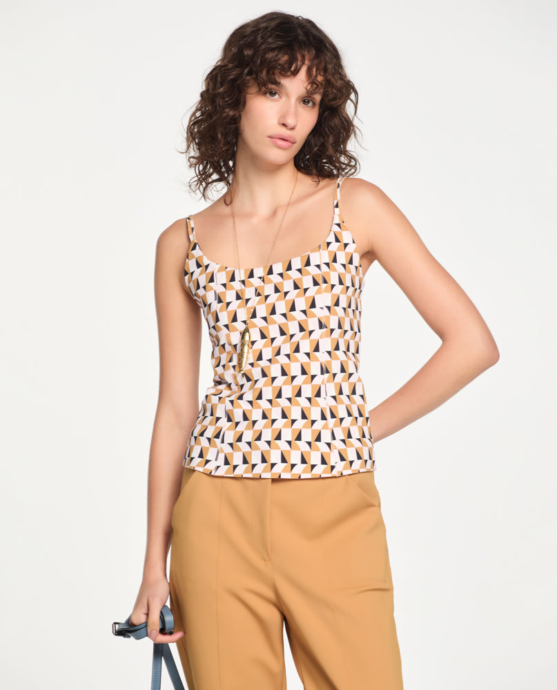 Top Lafort Com Alça Lilian Technoblock® Estampada