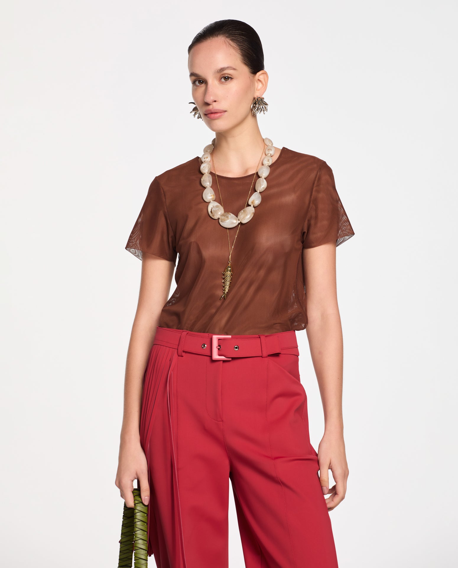 Blusa Lafort Manga Curta Tamires Tela Block