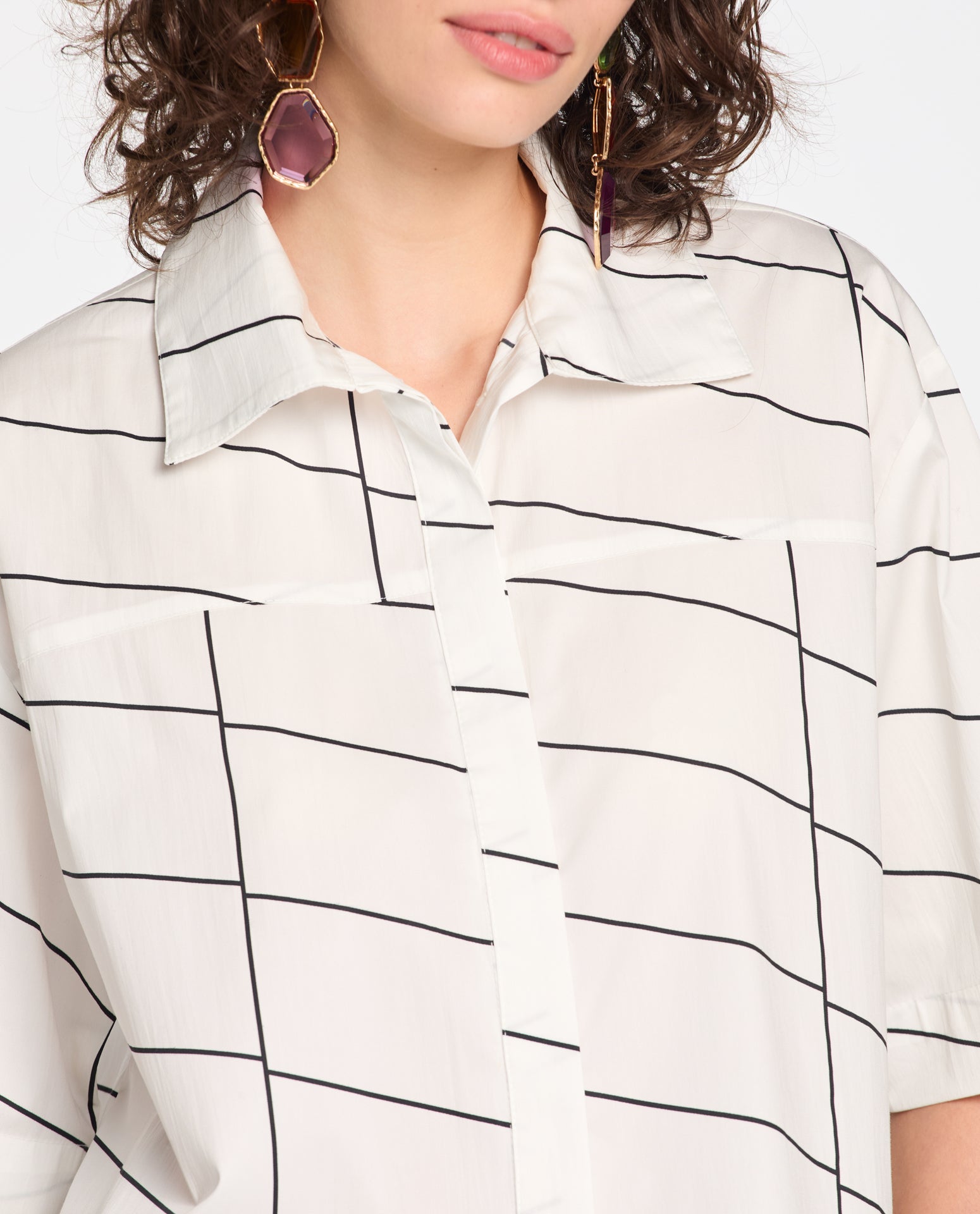 Camisa Lafort Manga Curta Fernanda High Cotton Estampado