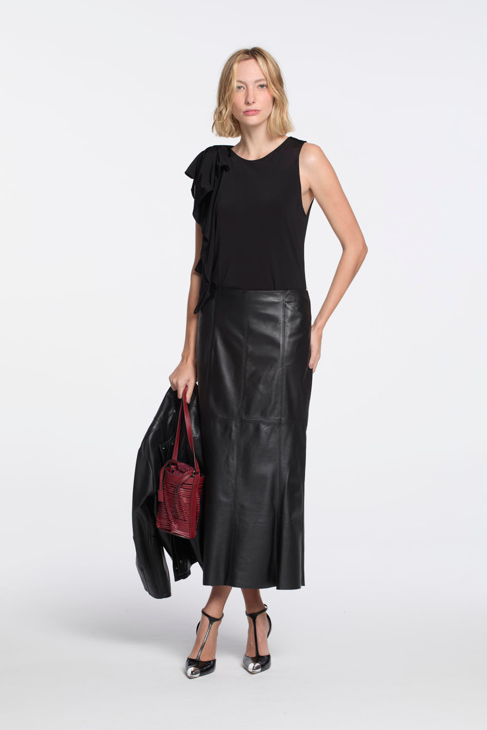 Saia Lafort Pespontos Lina Couro