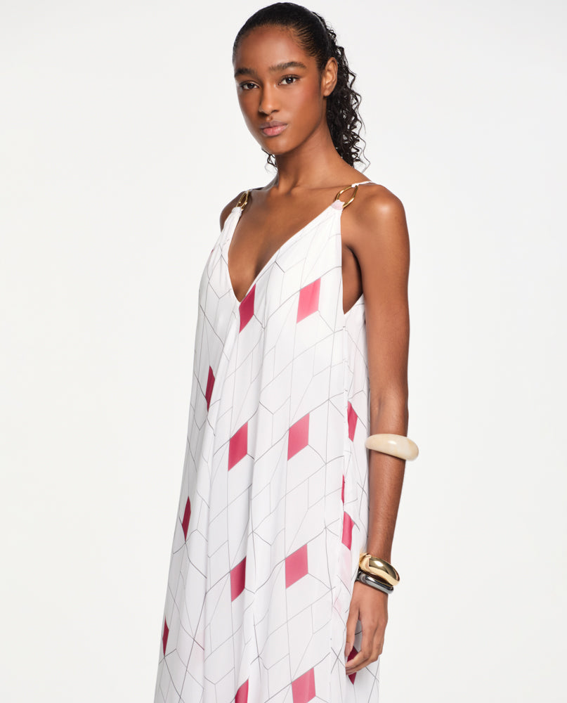 Vestido Lafort Amplo Ilê Georgette