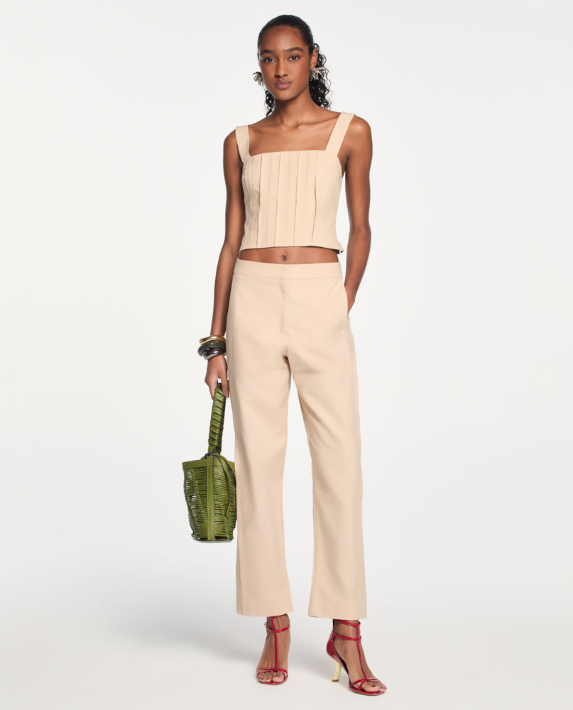 Calça Lafort Afunilada Adélia Cotton Twill