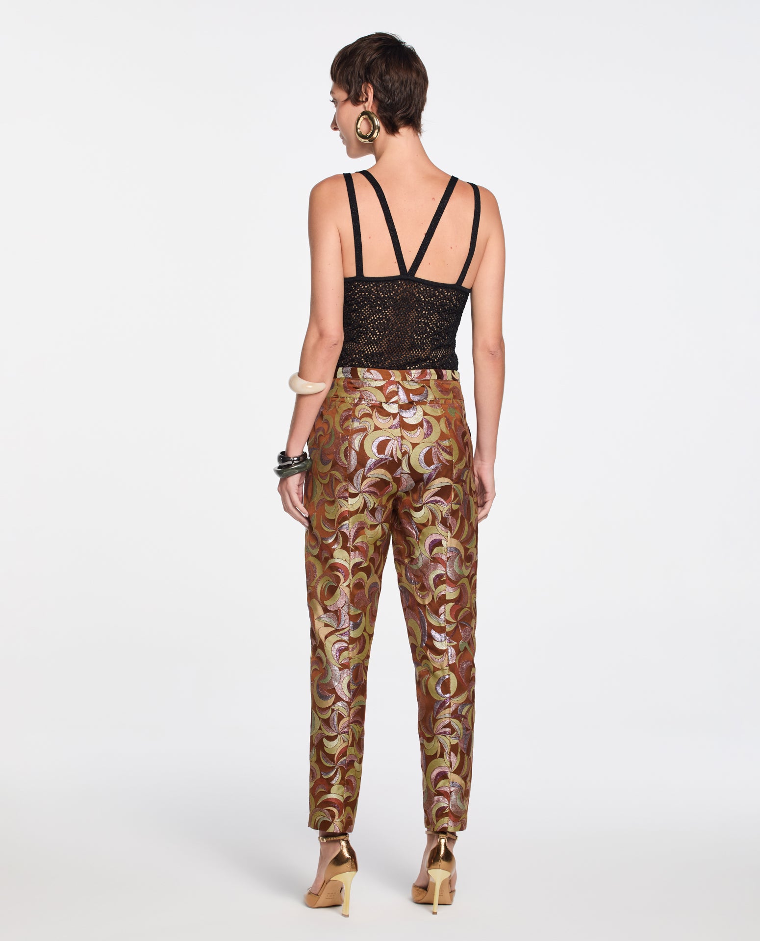 Calça Lafort Afunilada Dolores Jacquard