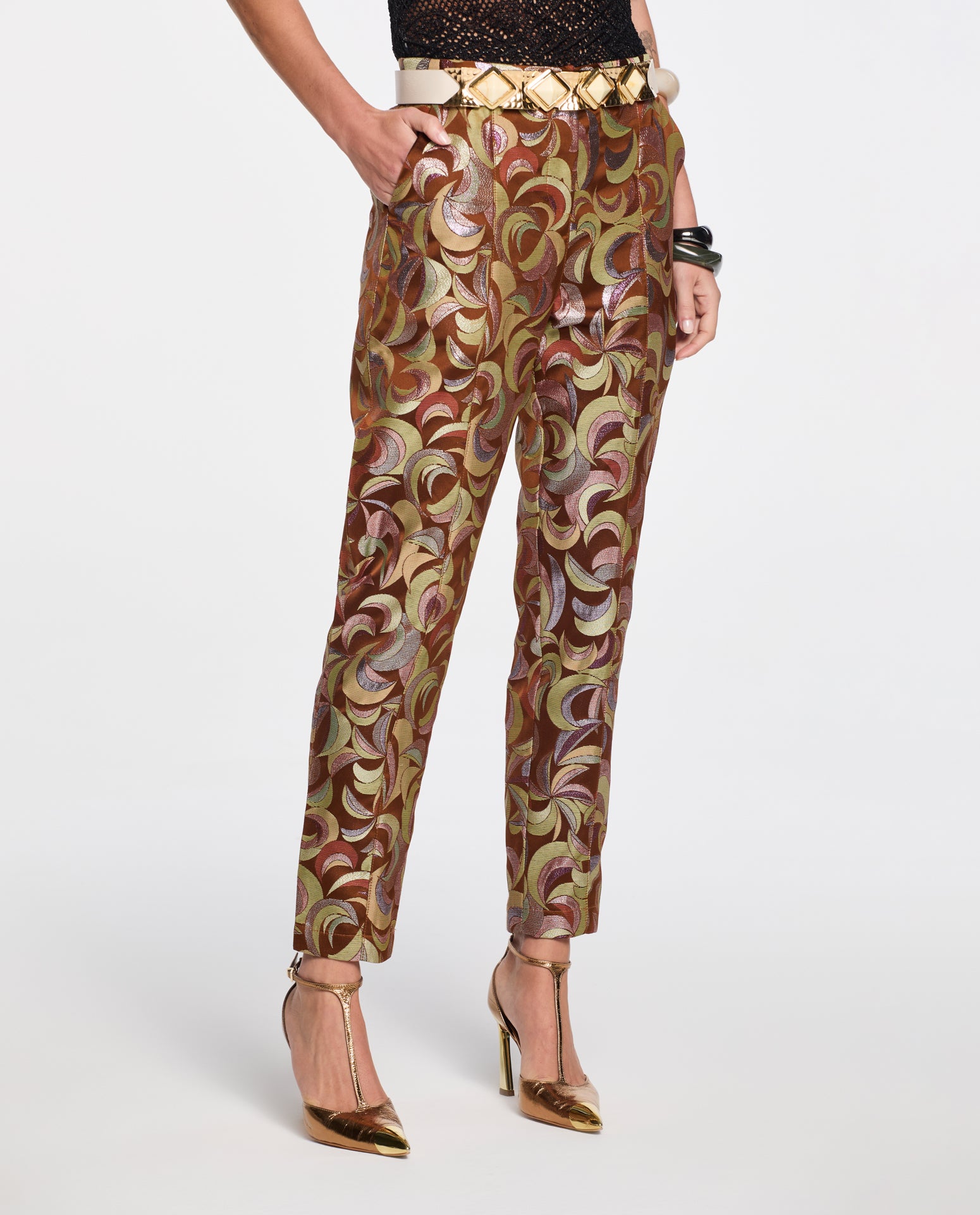 Calça Lafort Afunilada Dolores Jacquard