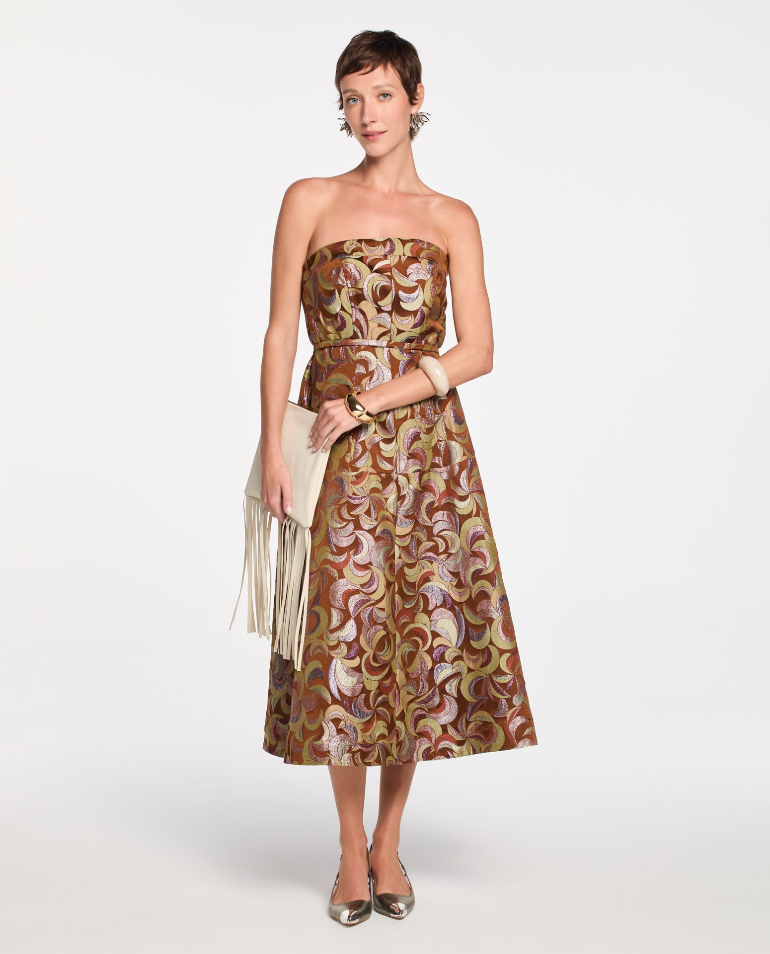 Vestido Lafort Sem Mangas Dolores Jacquard