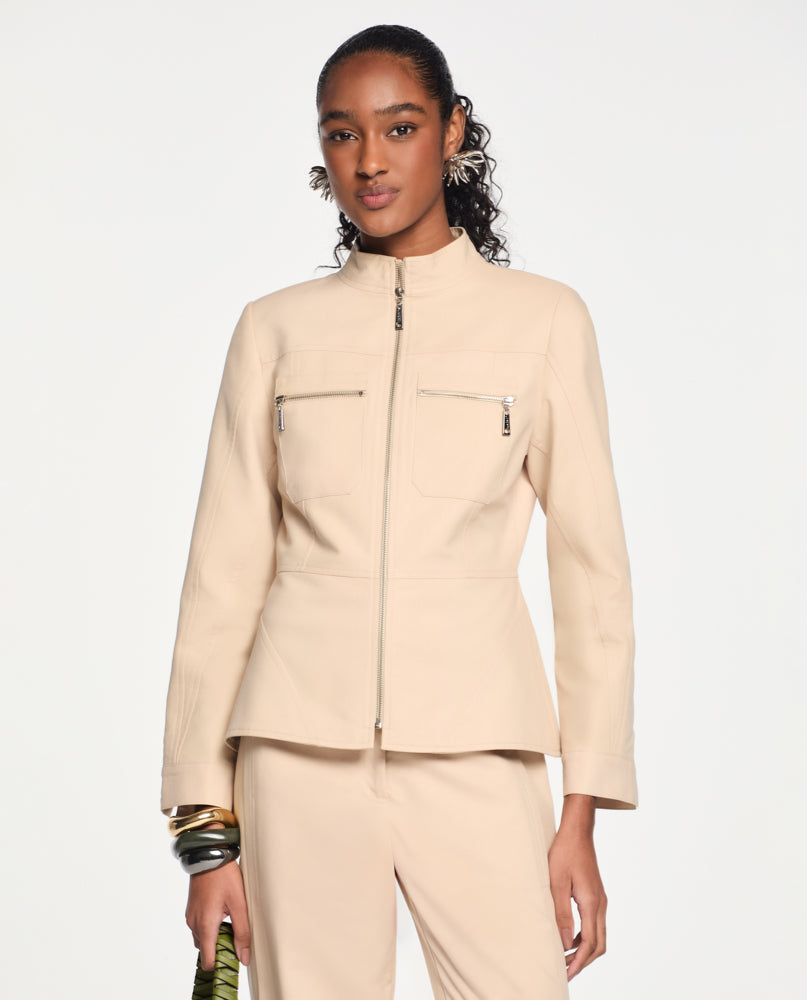 Jaqueta Lafort Recortes Adélia Cotton Twill