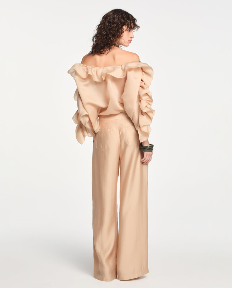 Top Lafort Babados Cristina Organza