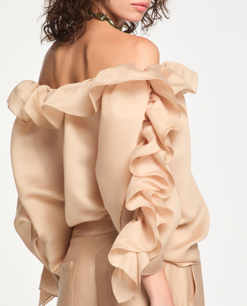 Top Lafort Babados Cristina Organza