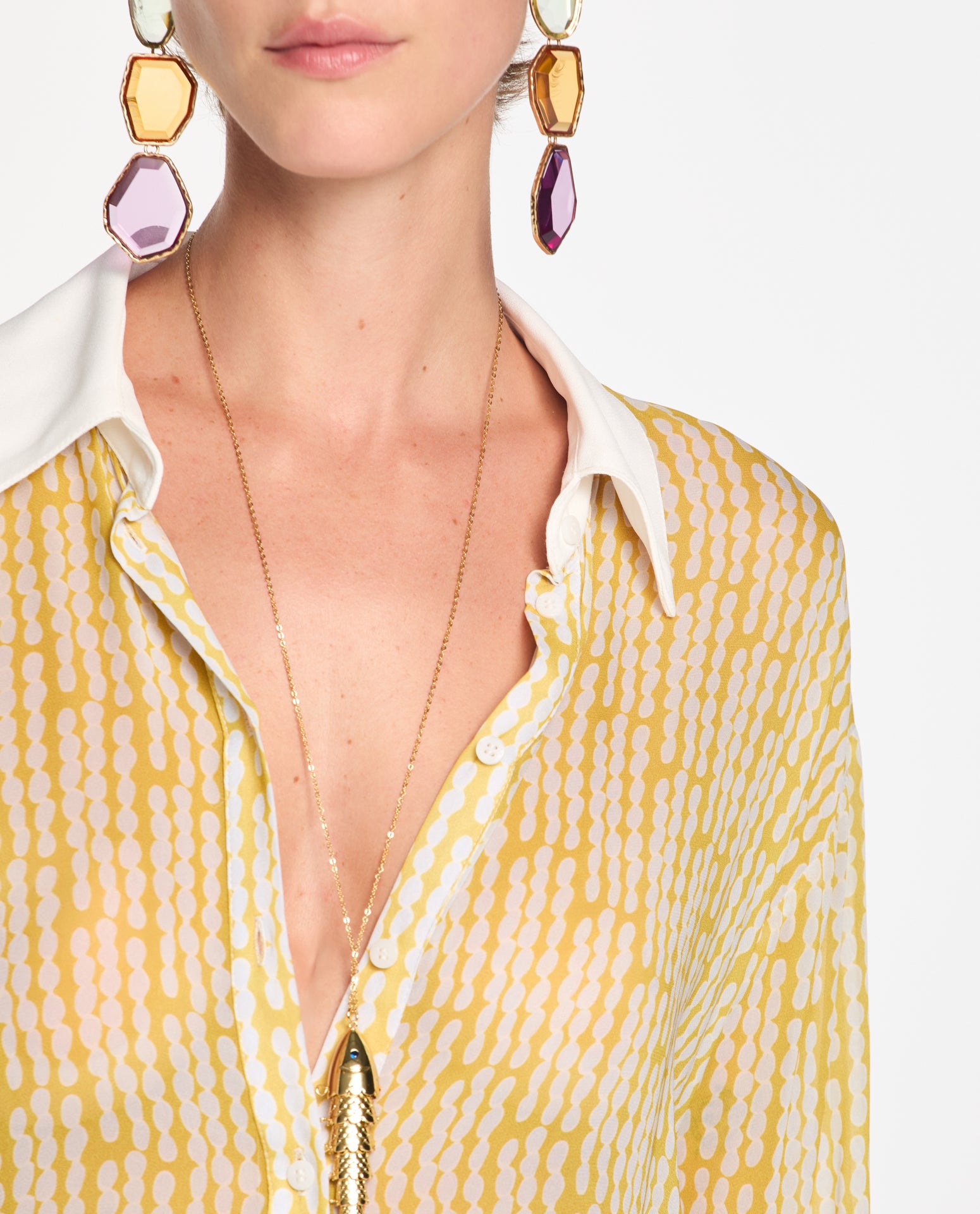 Camisa Lafort Ampla Joseca Georgette