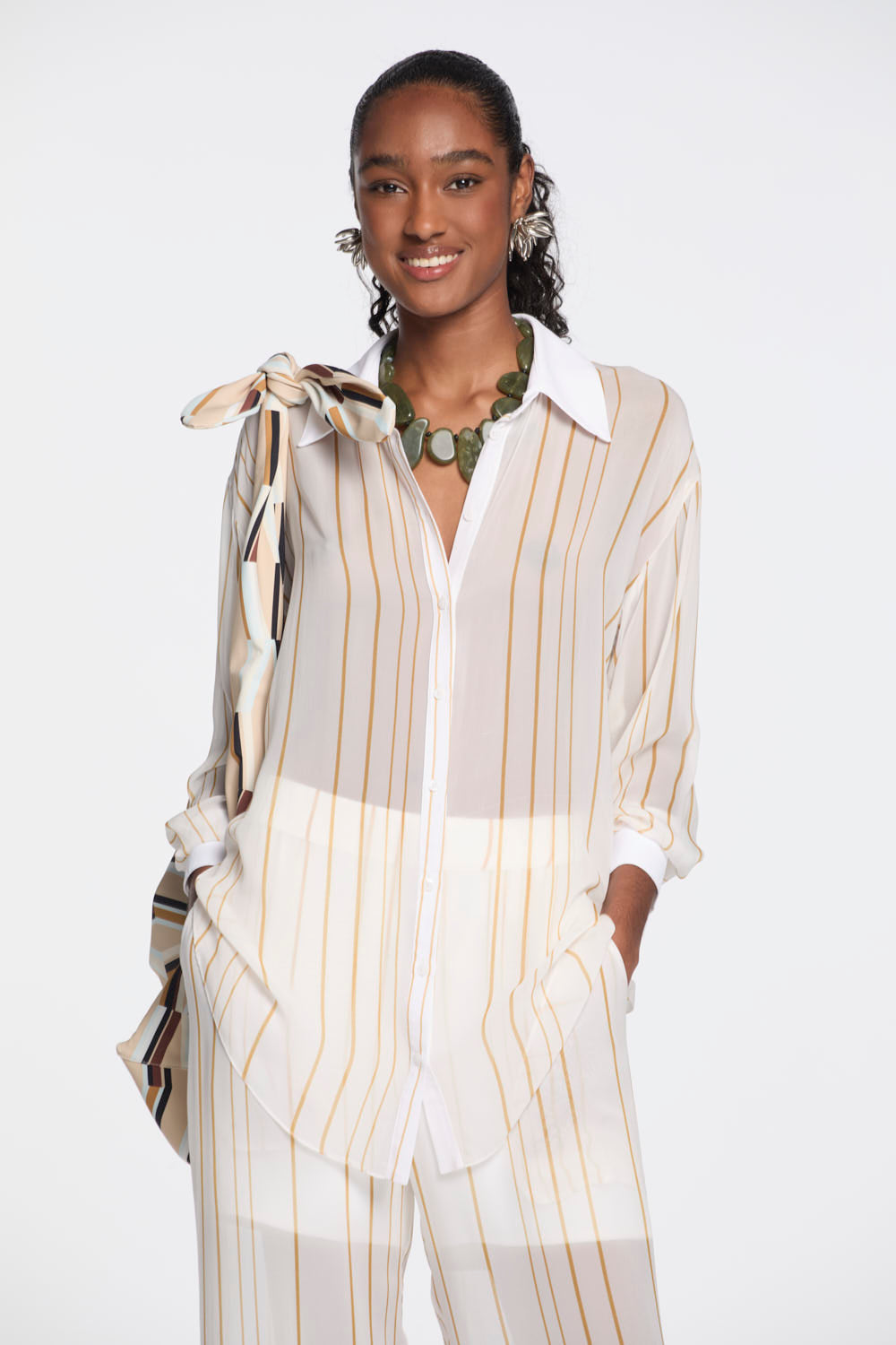 Camisa Lafort Ampla Joseca Georgette