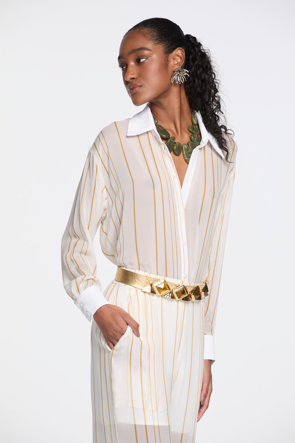 Camisa Lafort Ampla Joseca Georgette