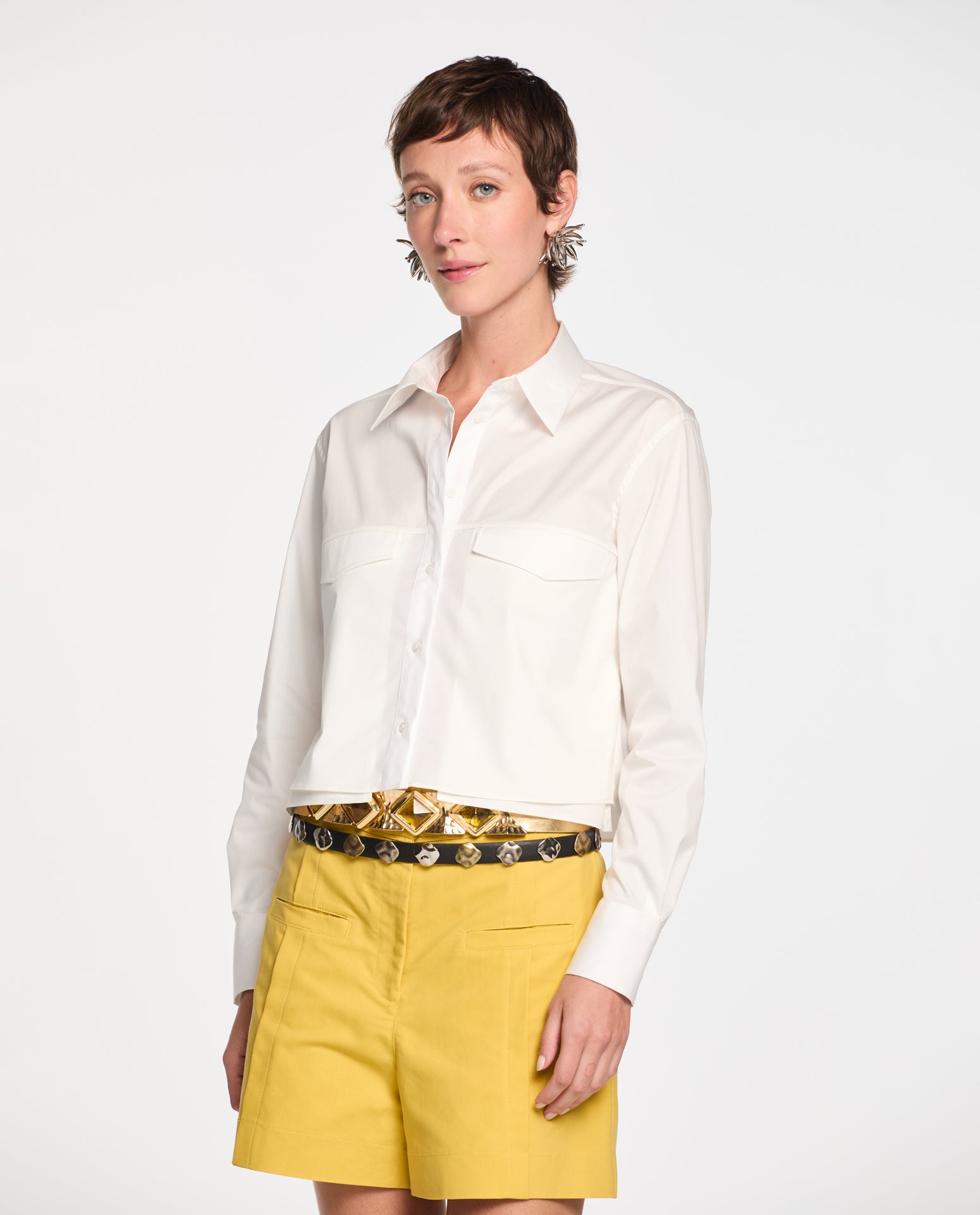 Camisa Lafort Cropped Márcia High Cotton