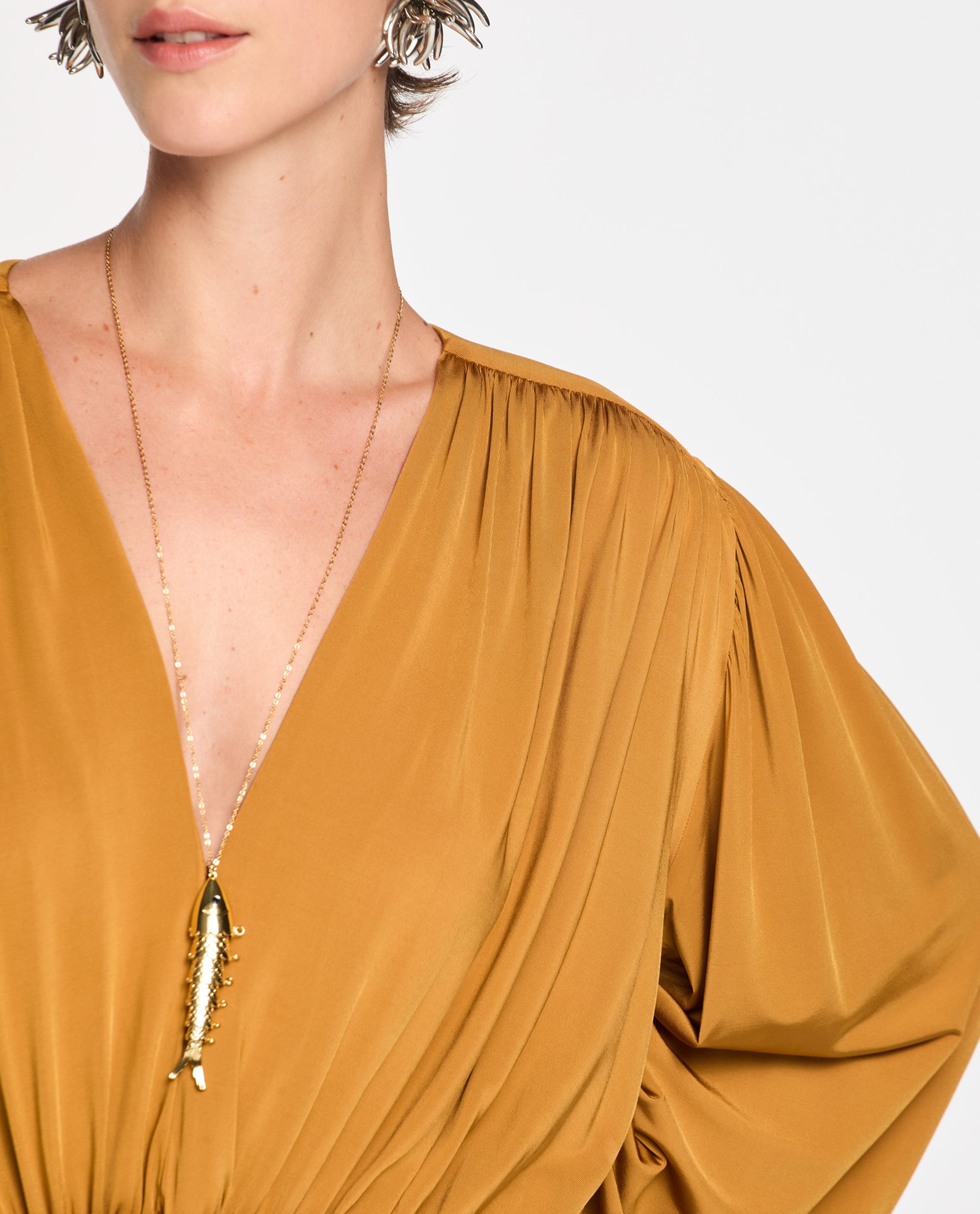 Vestido Lafort Longo V Fefe Malha