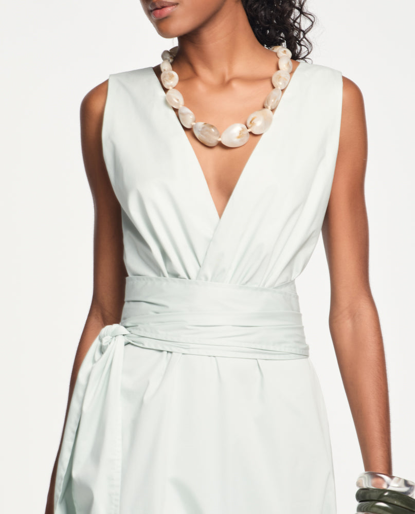 Vestido Lafort Faixa Cintura Marlene Tricoline