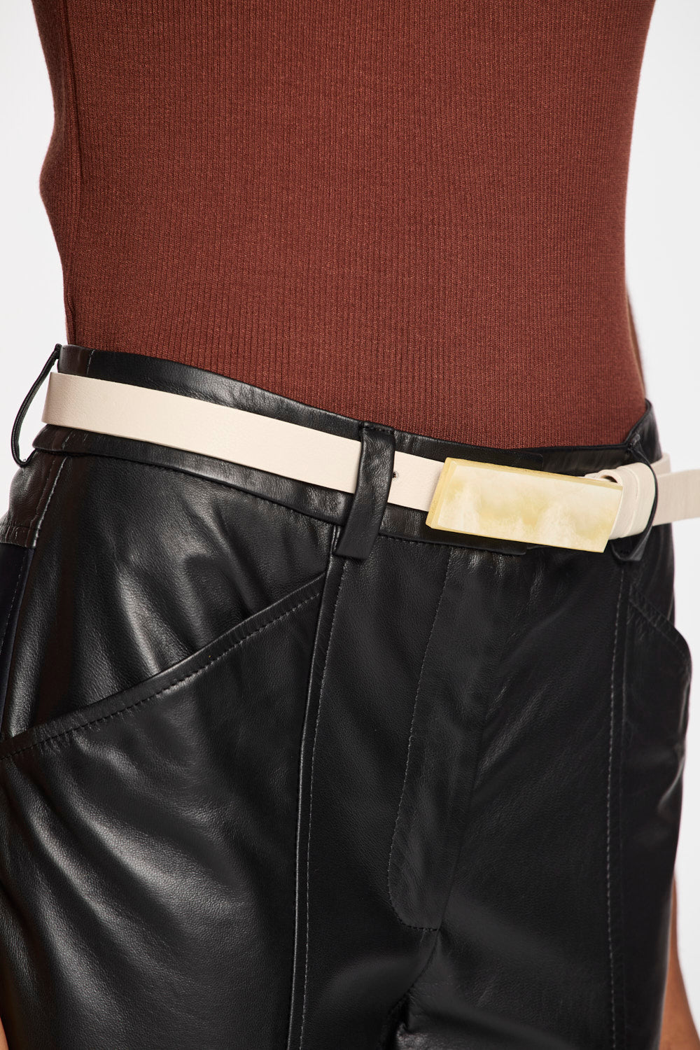 Cinto Lafort Básico Maruja Couro