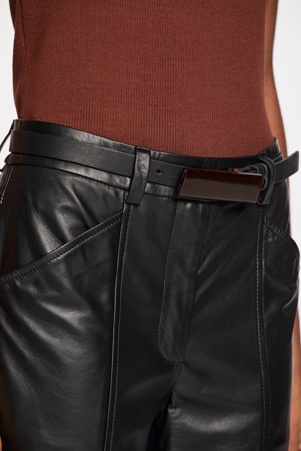 Cinto Lafort Básico Maruja Couro