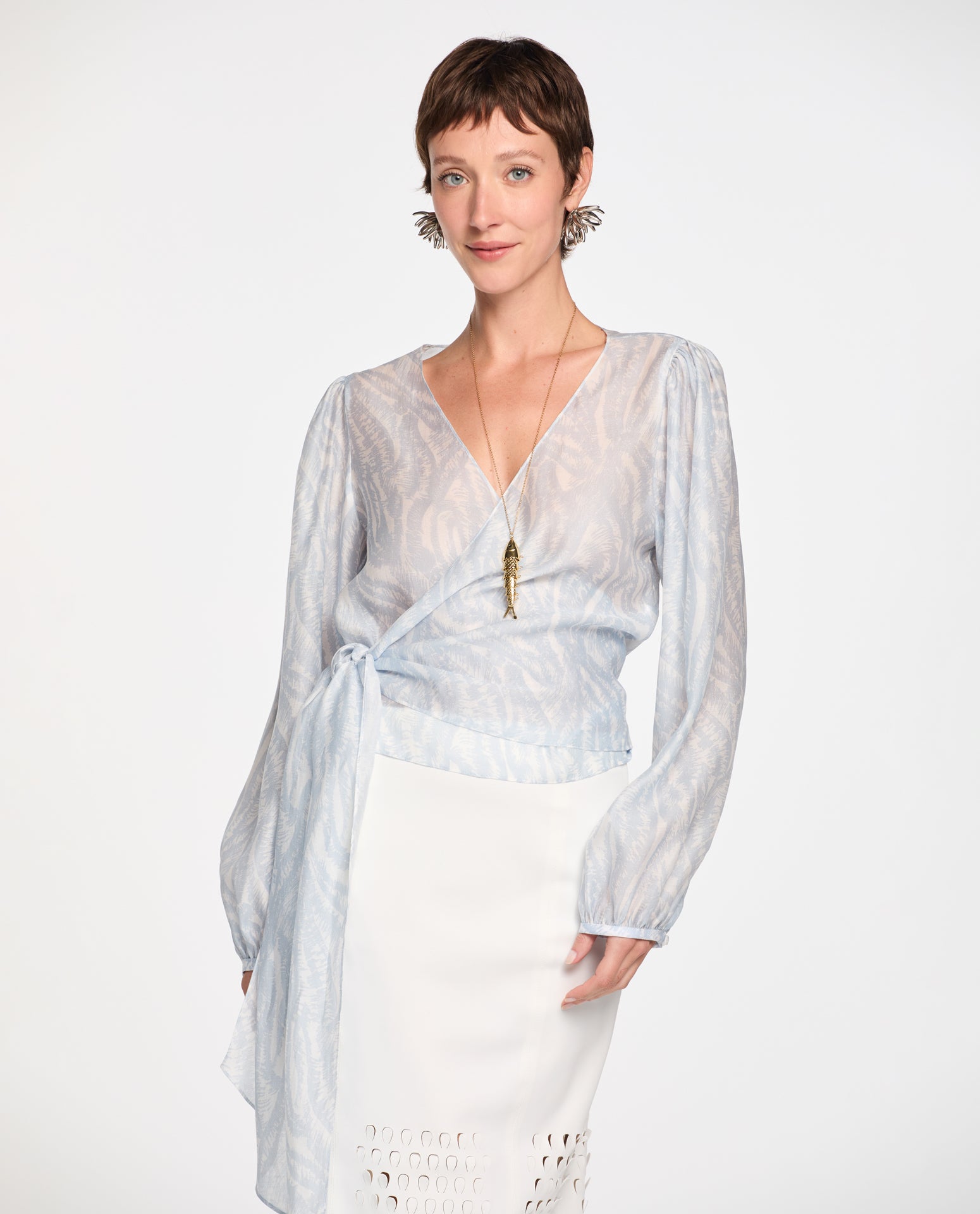 Camisa Lafort Amarração Vivian Organza