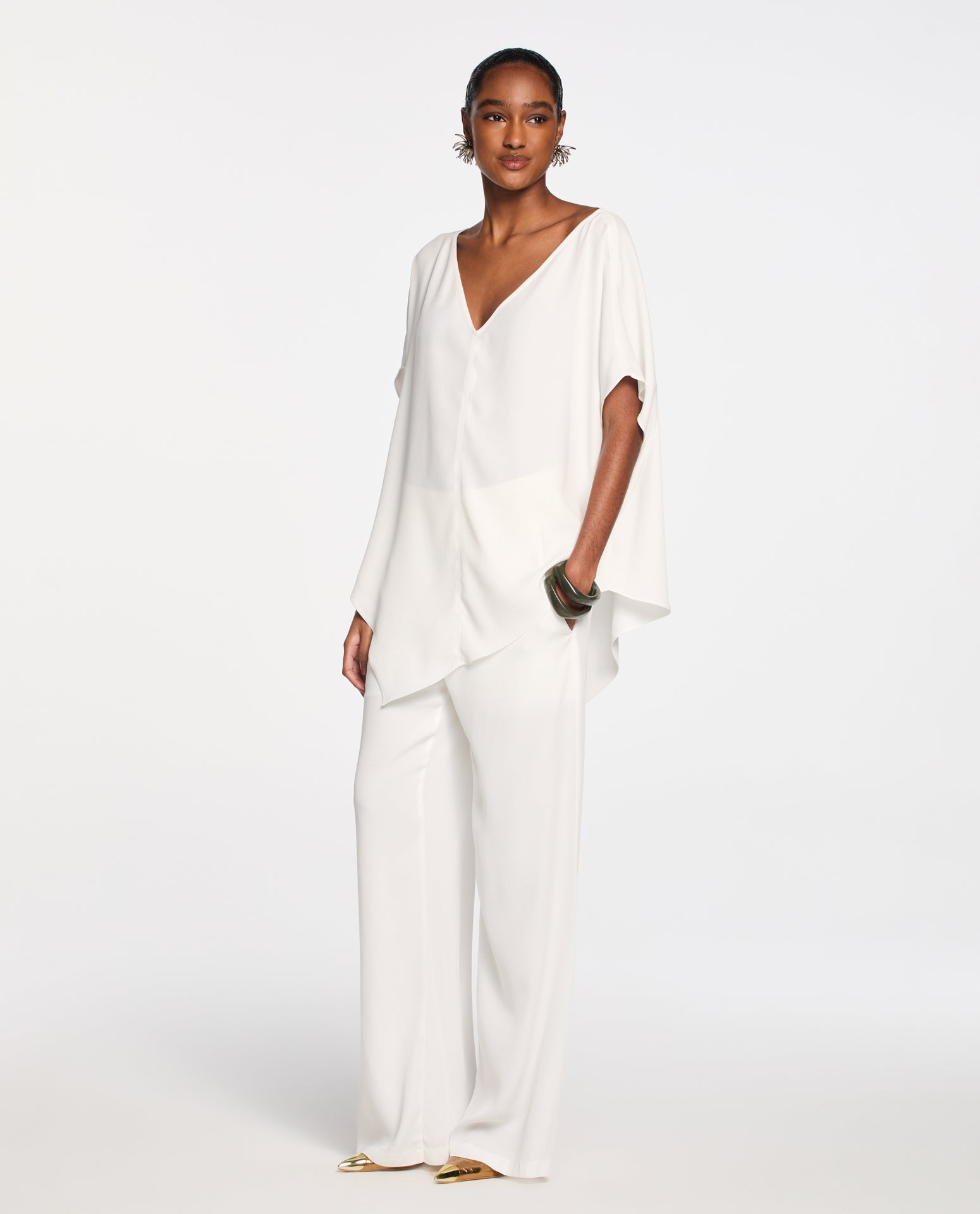 Blusa Lafort Assimétrica Raquel Crepe