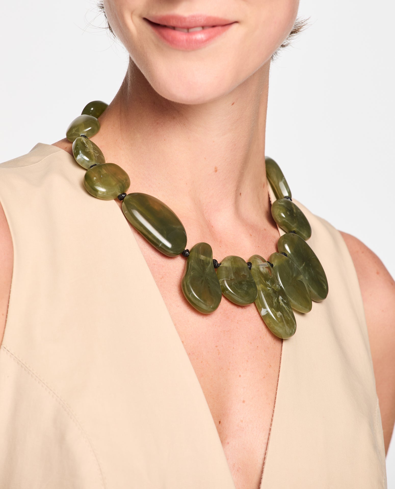 Colar Lafort Verde Raquel Resina