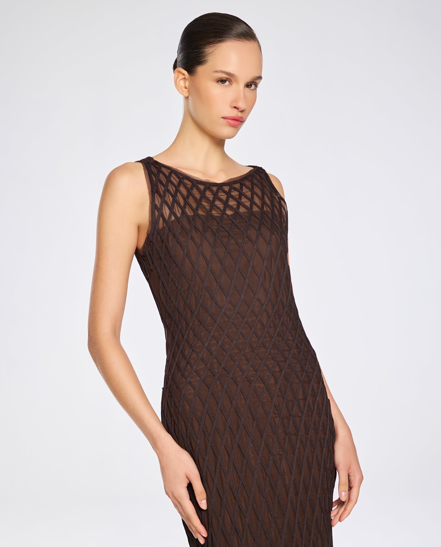 Vestido Lafort Bordado Layla Tela Block