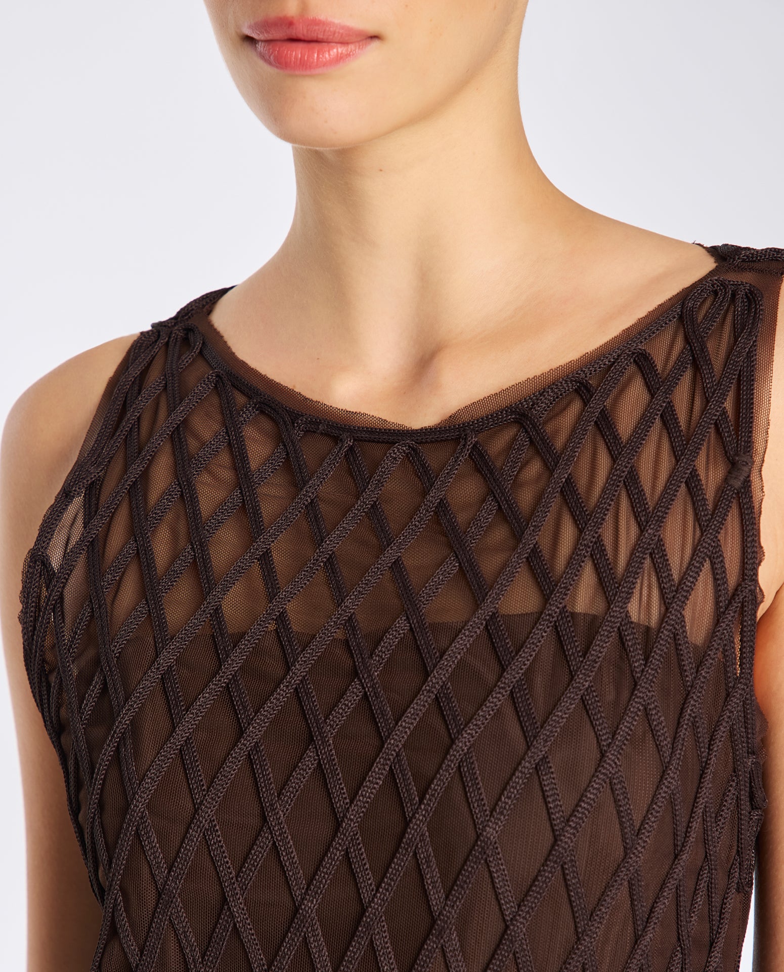 Vestido Lafort Bordado Layla Tela Block