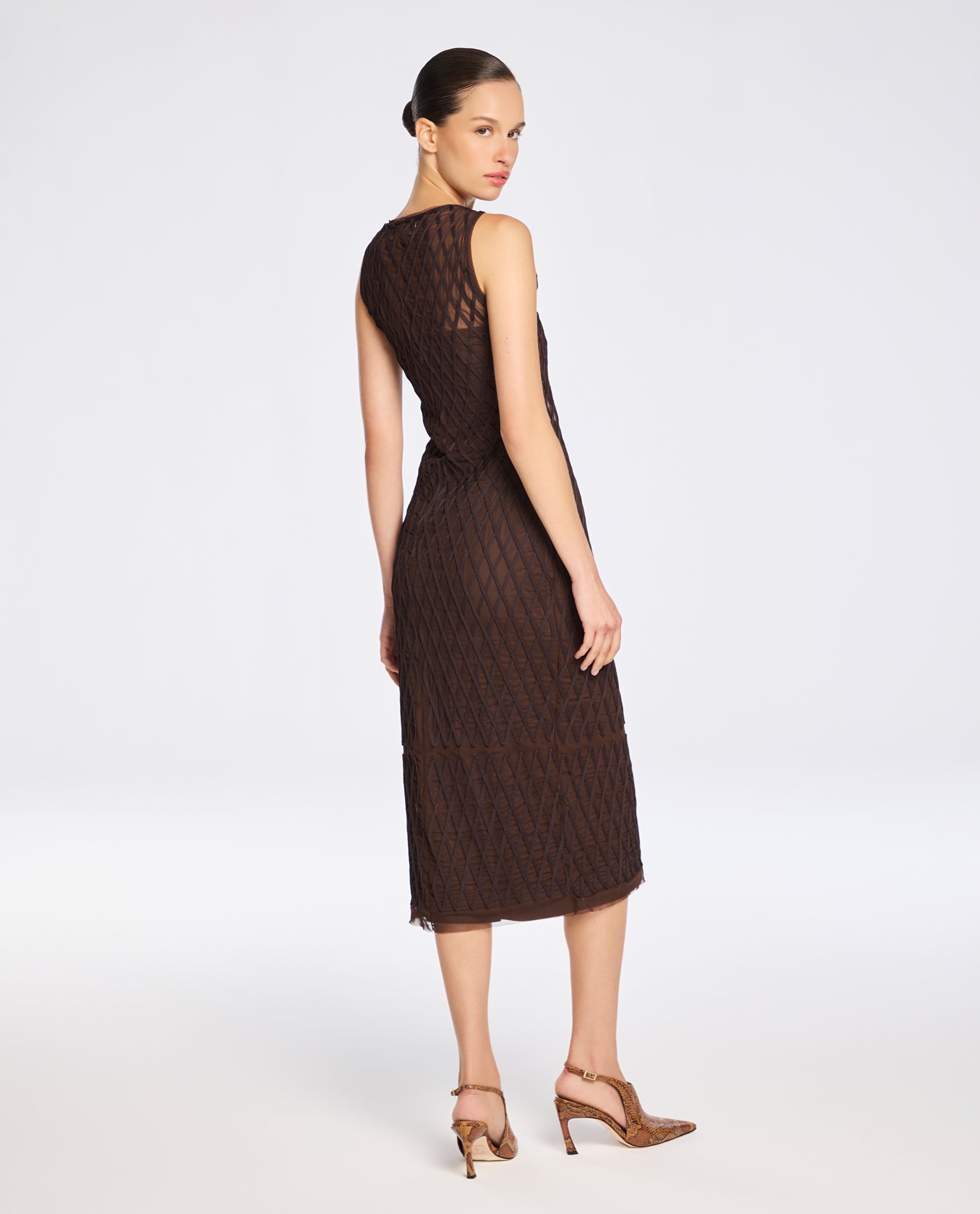 Vestido Lafort Bordado Layla Tela Block