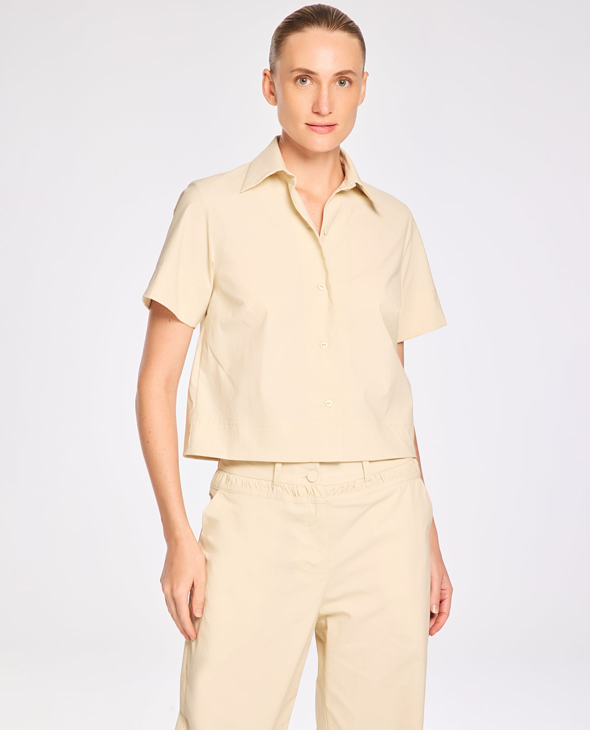 Camisa Lafort Manga Curta Angelita Cotton Sense