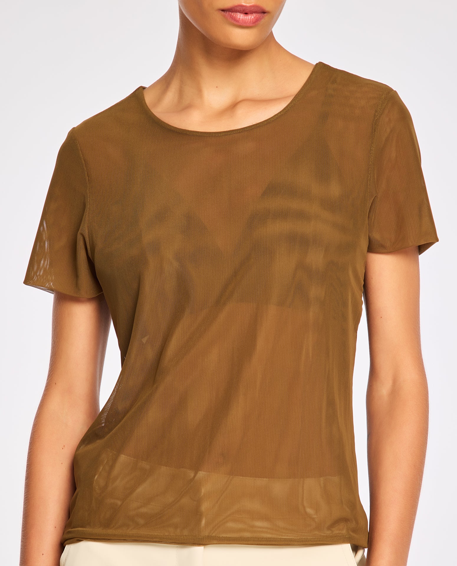Blusa Lafort Manga Curta Tabata Tela Block - Light
