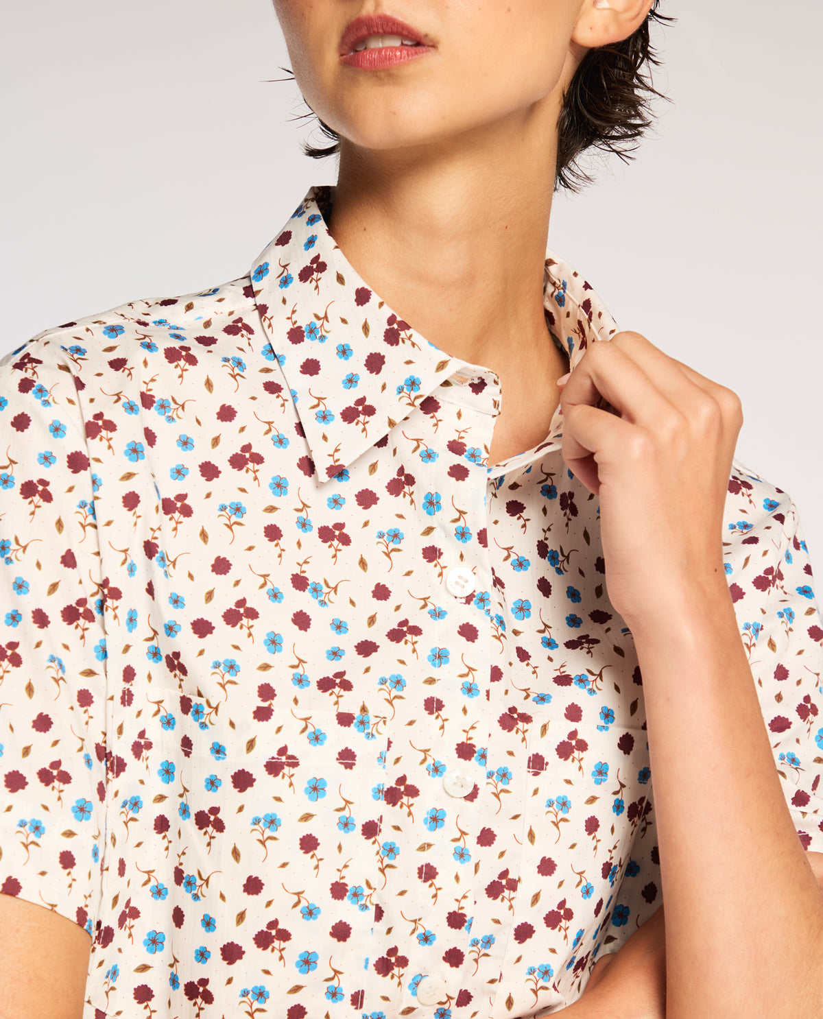 Camisa Lafort Manga Curta Leandra High Cotton Estampado