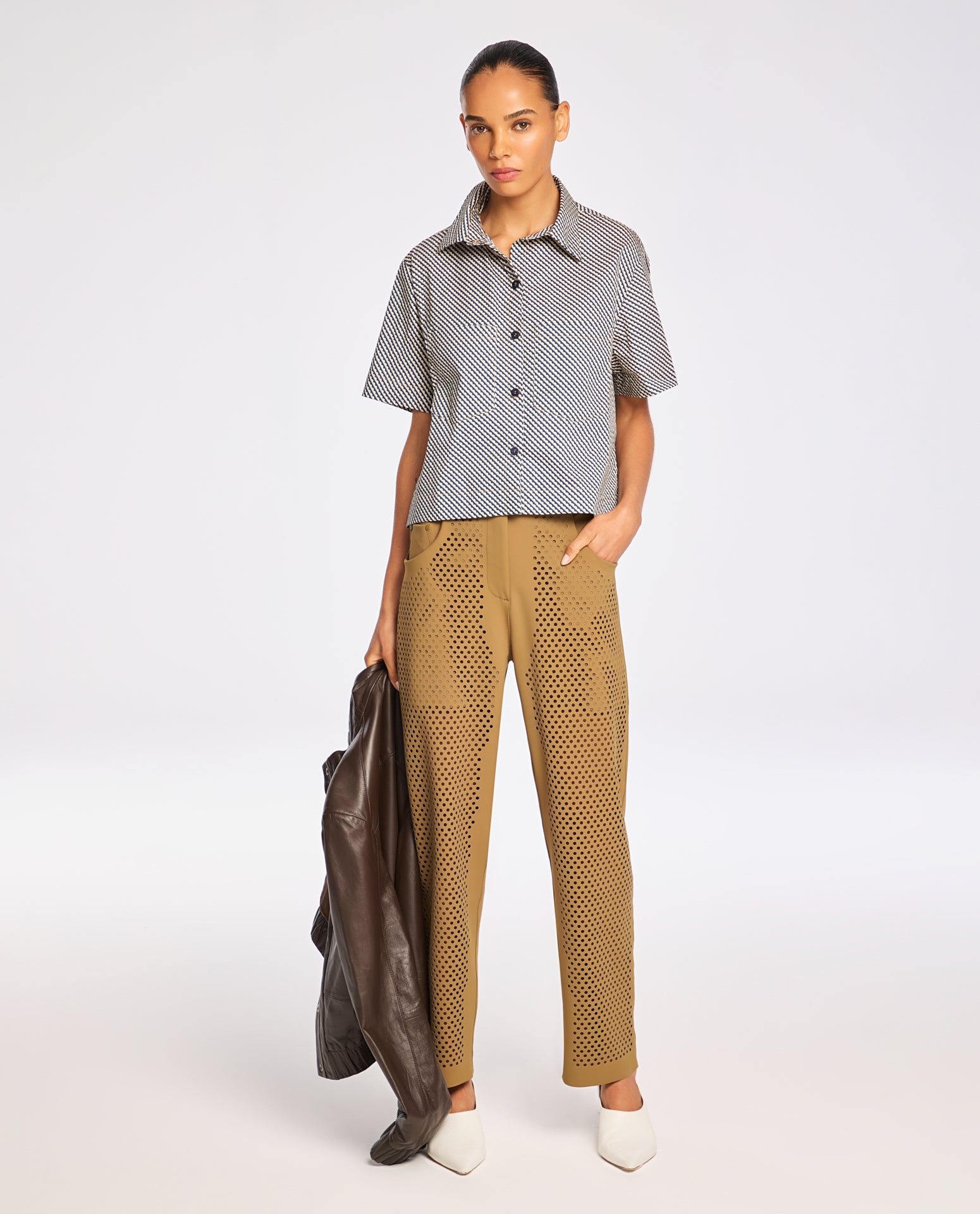 Camisa Lafort Manga Curta Leandra High Cotton Estampado
