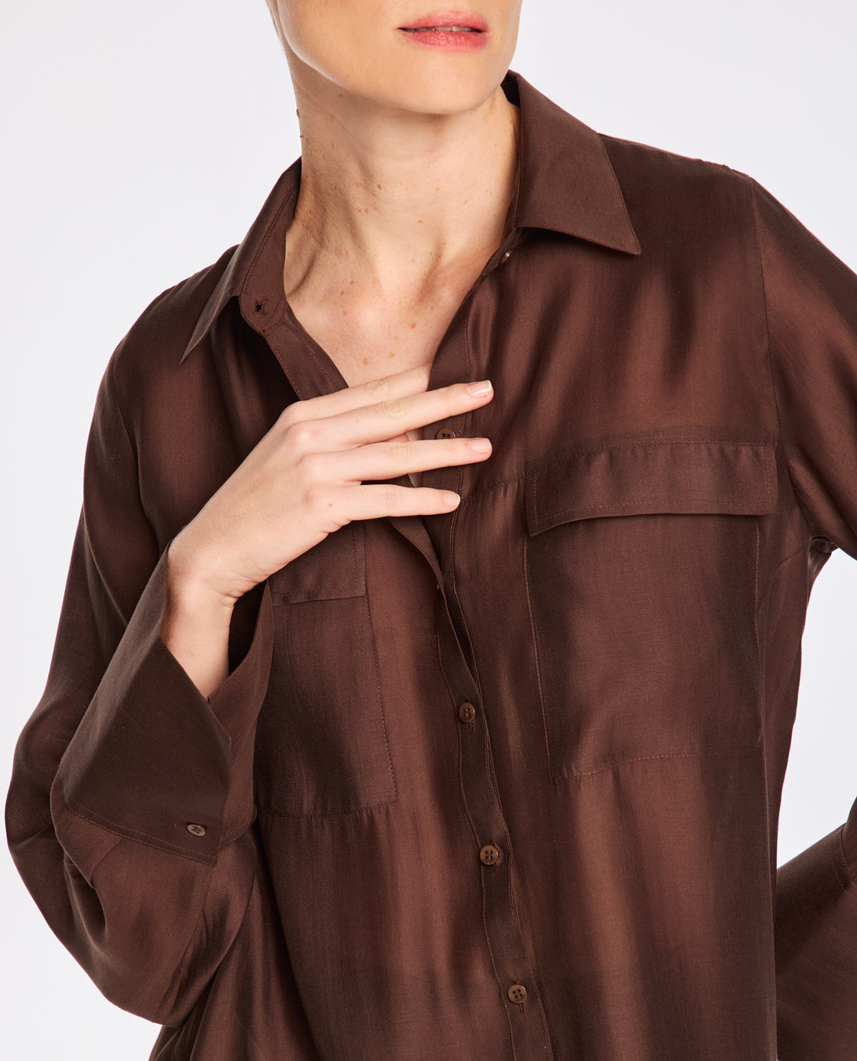 Camisa Lafort Alongada Ellen Organza