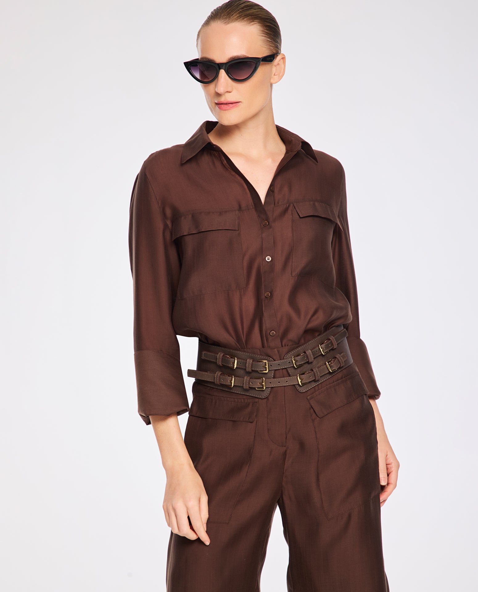 Camisa Lafort Alongada Ellen Organza