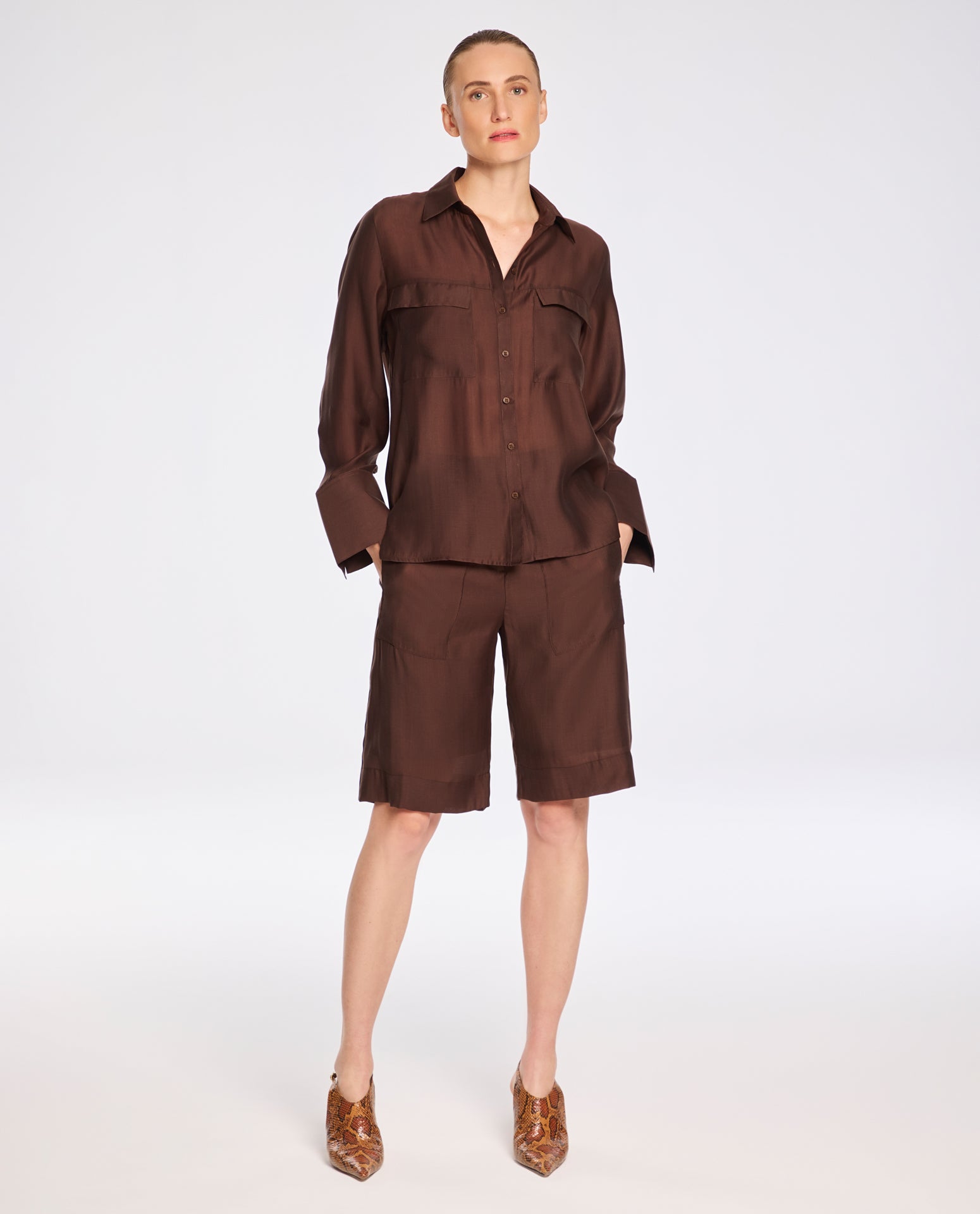 Camisa Lafort Alongada Ellen Organza