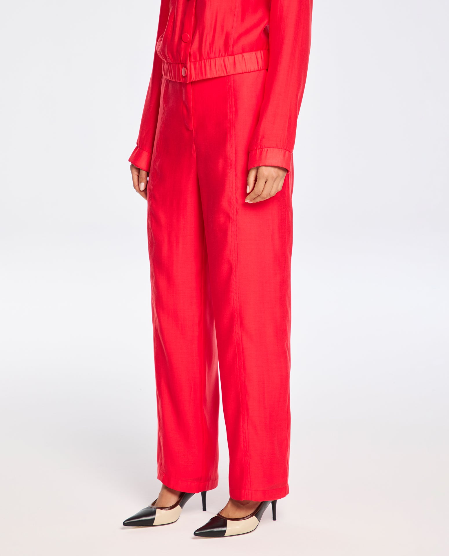 Calça Lafort Com Pespontos Luara Organza