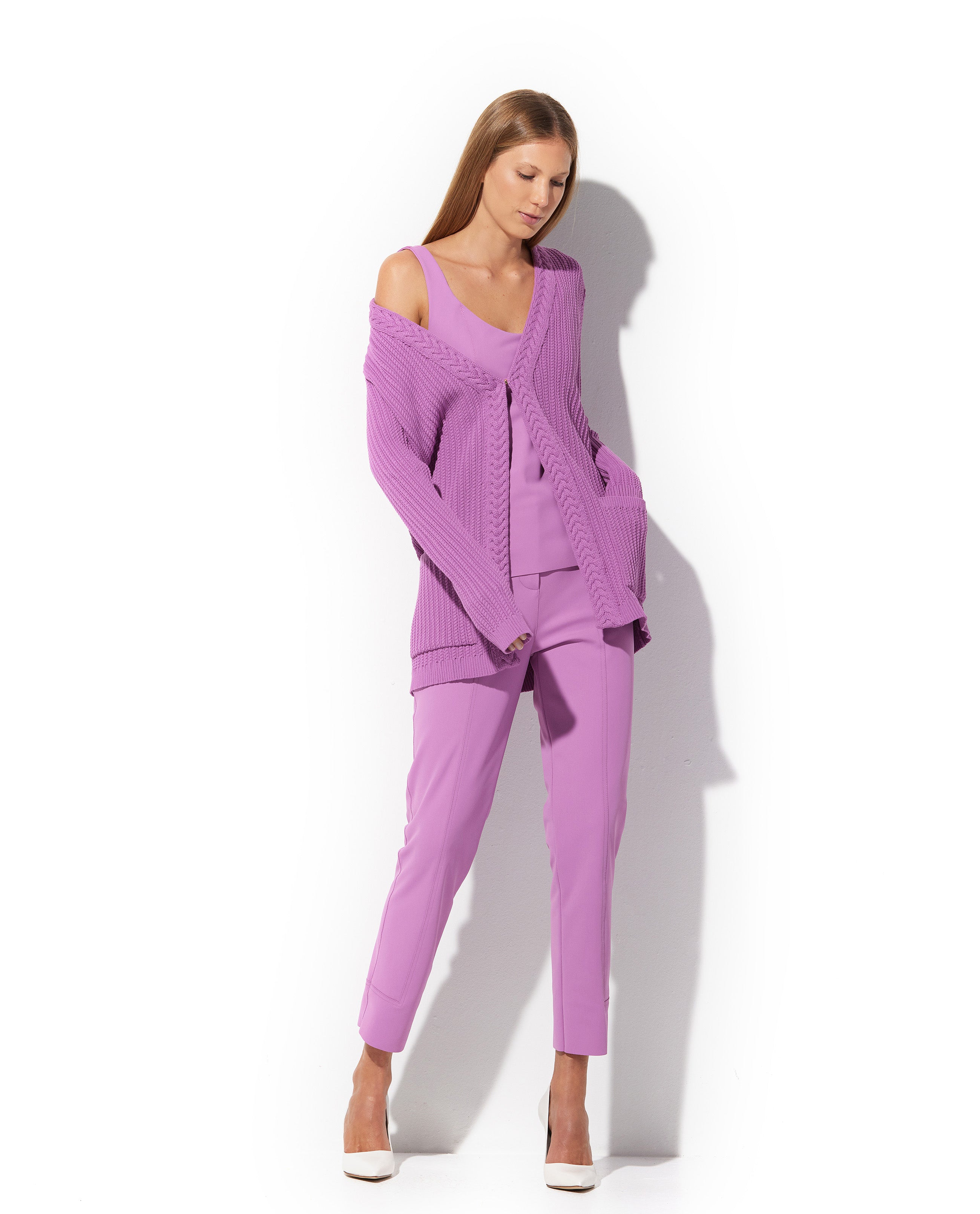 Cardigan Lafort Alongado Madu Tricot