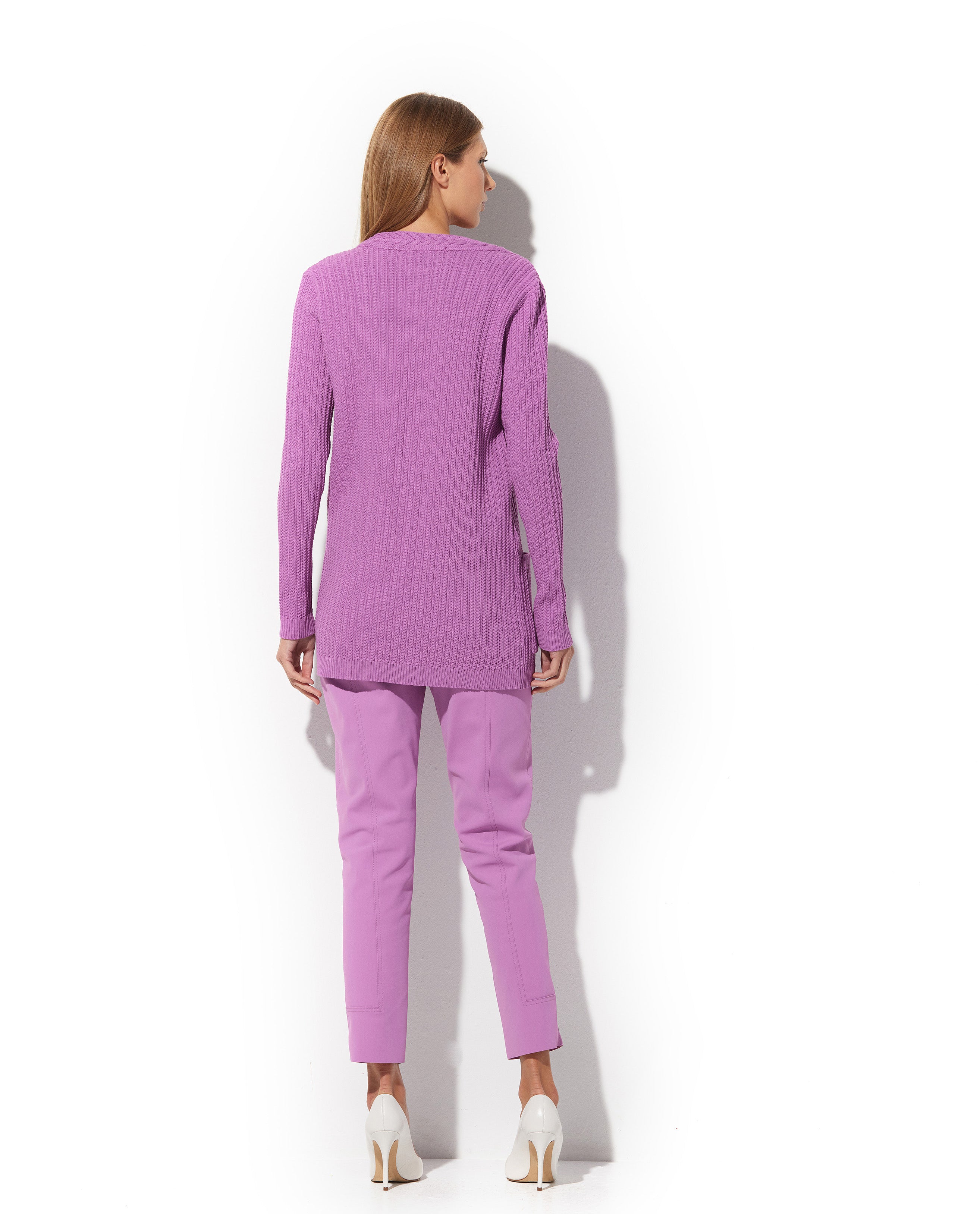 Cardigan Lafort Alongado Madu Tricot