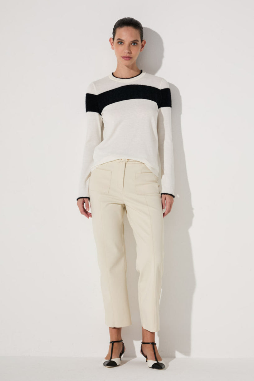 Blusa Lafort Manga Longa Alessandra Tricot