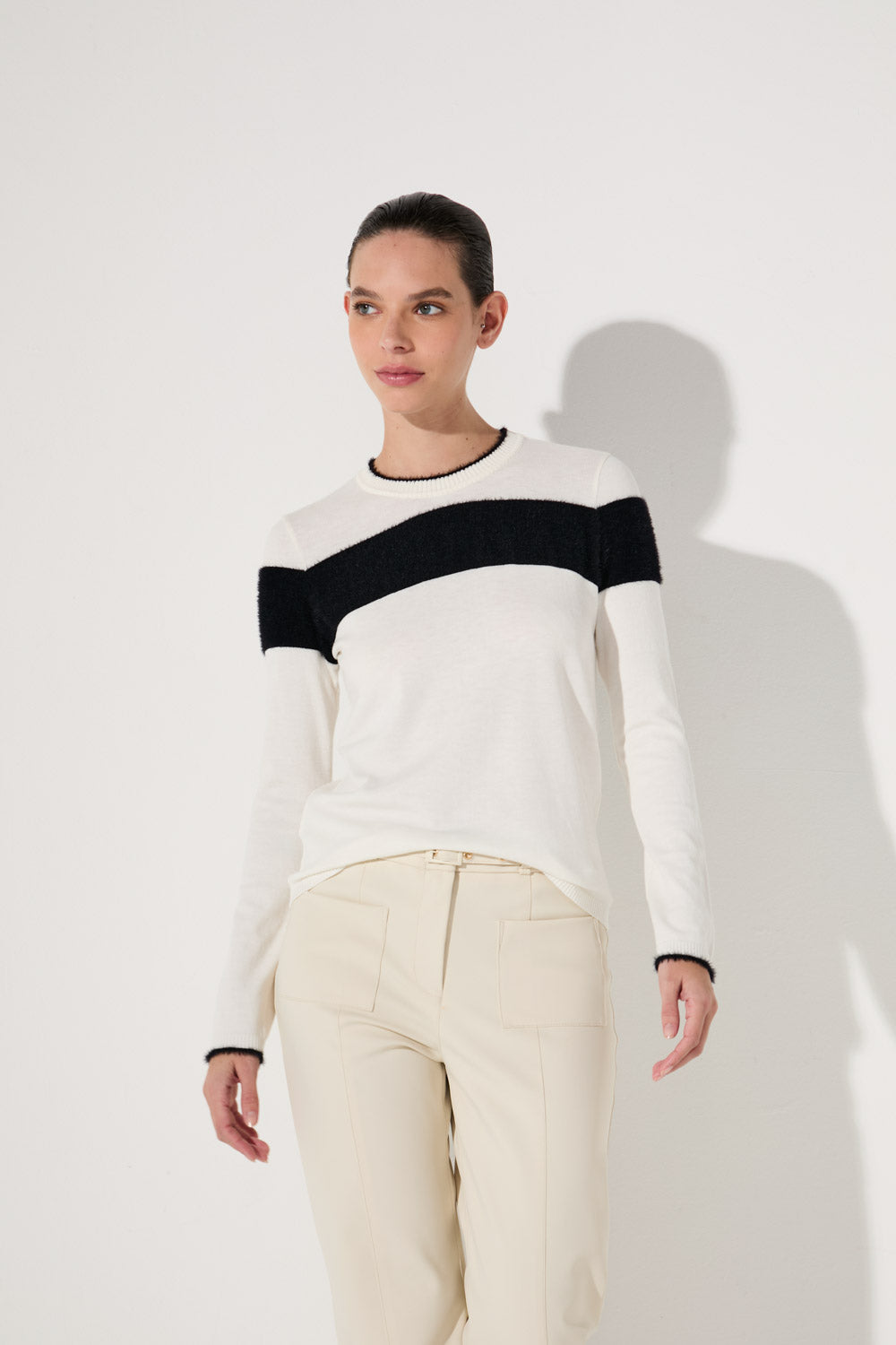 Blusa Lafort Manga Longa Alessandra Tricot