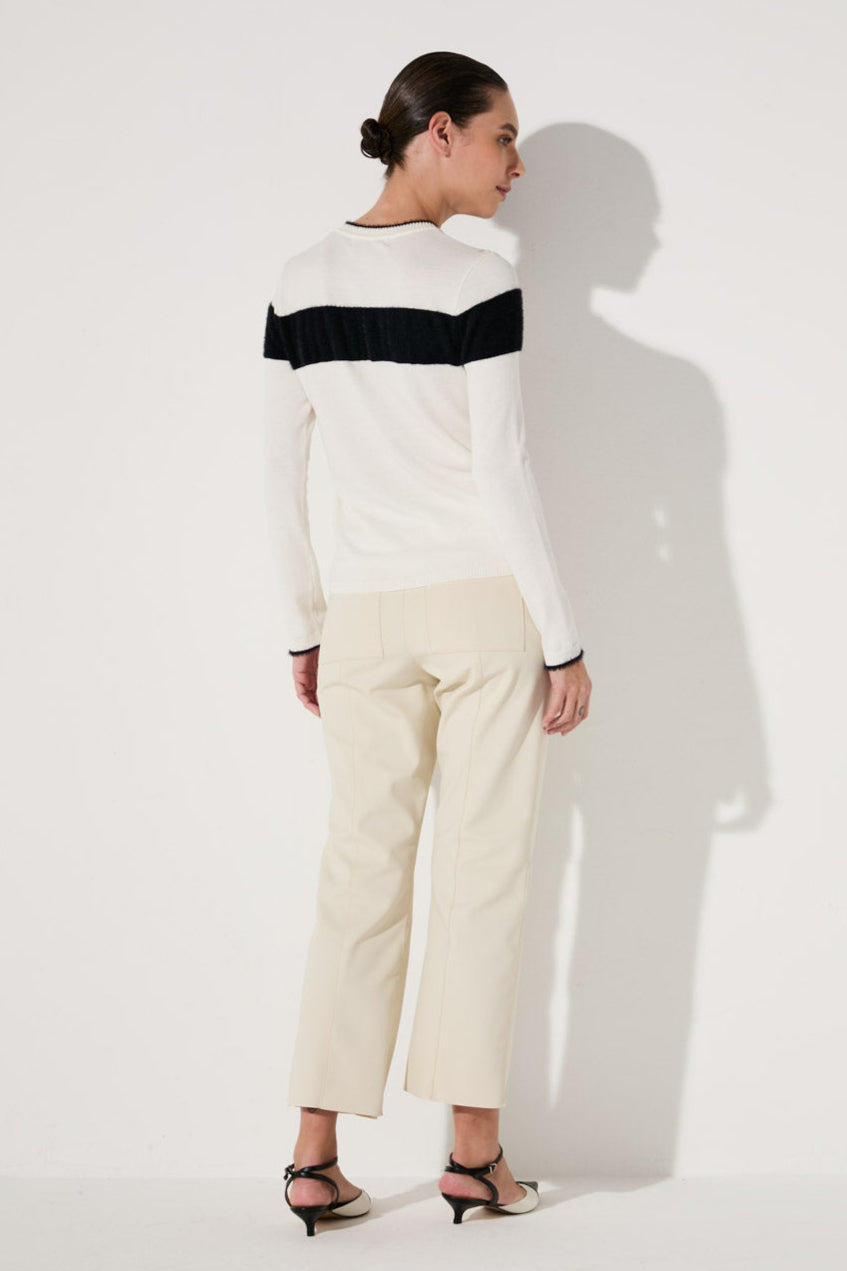 Blusa Lafort Manga Longa Alessandra Tricot