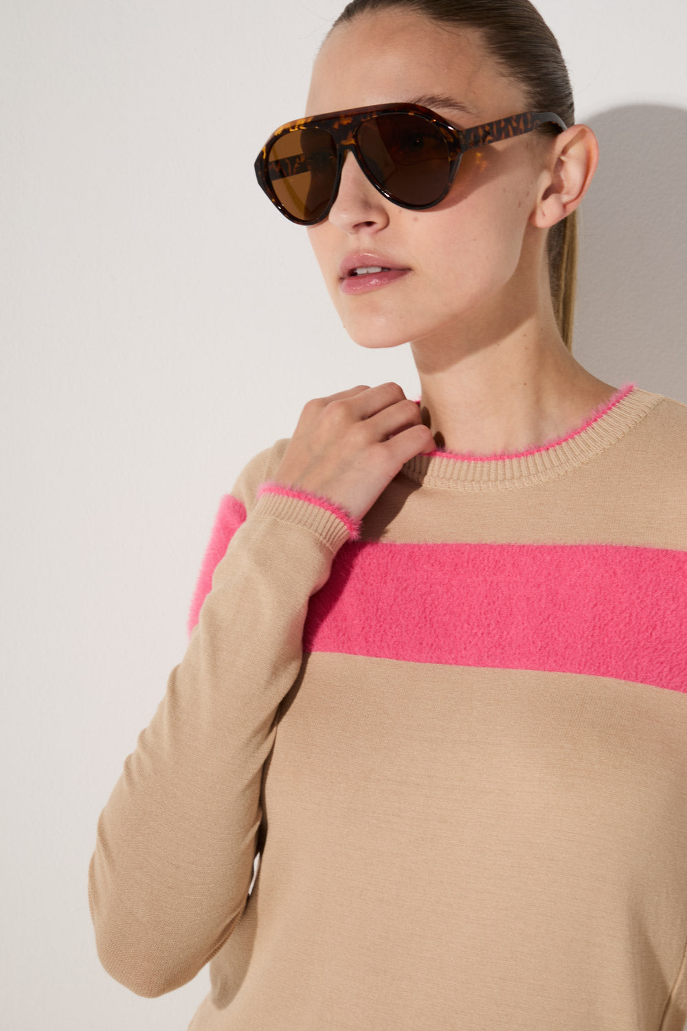 Blusa Lafort Manga Longa Alessandra Tricot