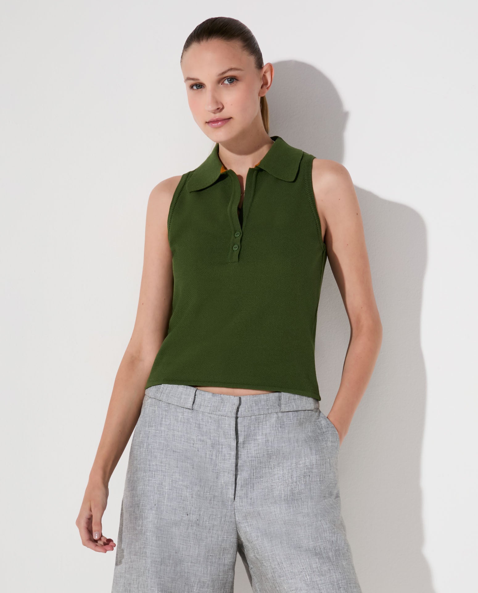 Blusa Lafort Gola Polo Catarina Tricot