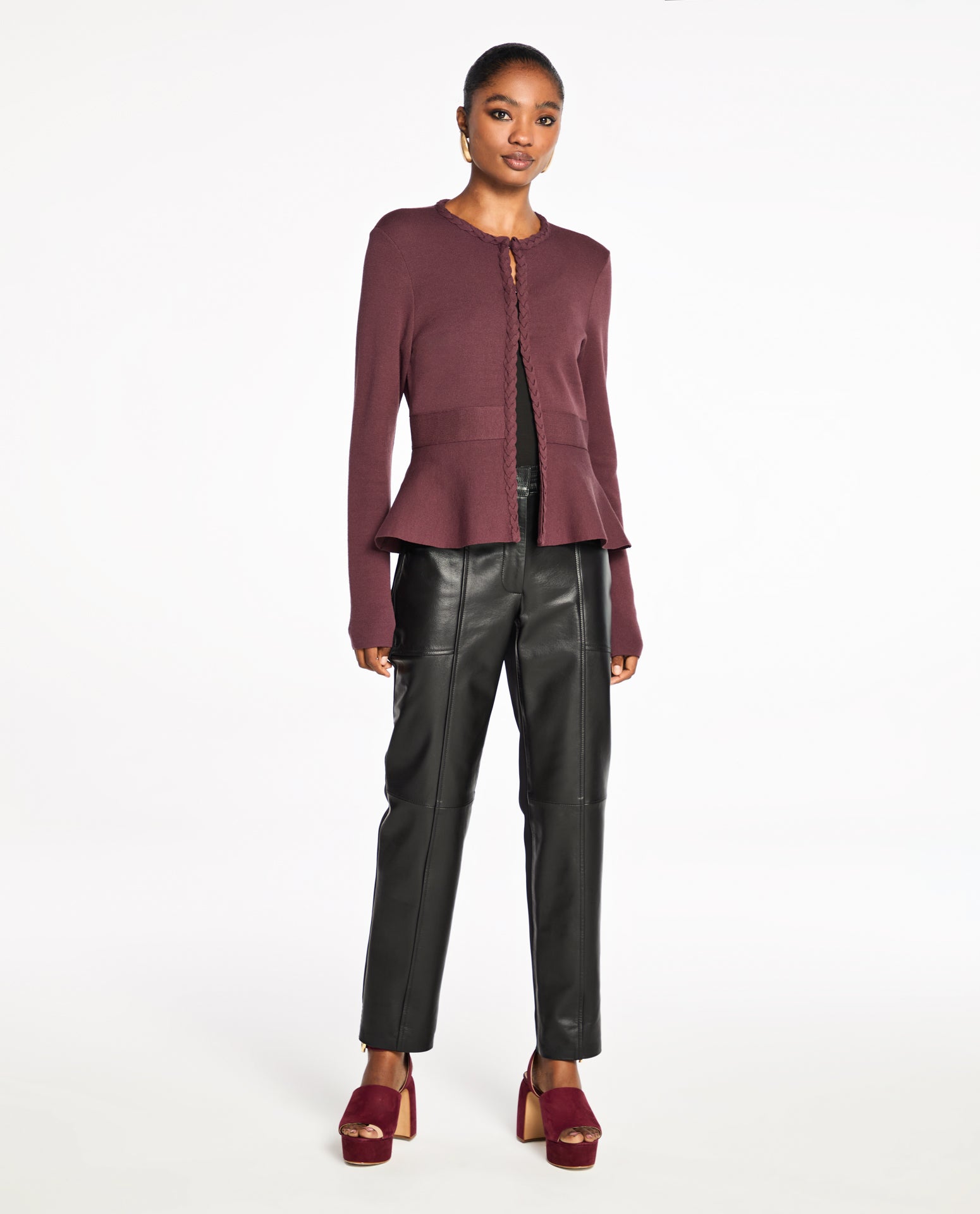 Casaco Lafort Com Peplum Alexandra Tricot