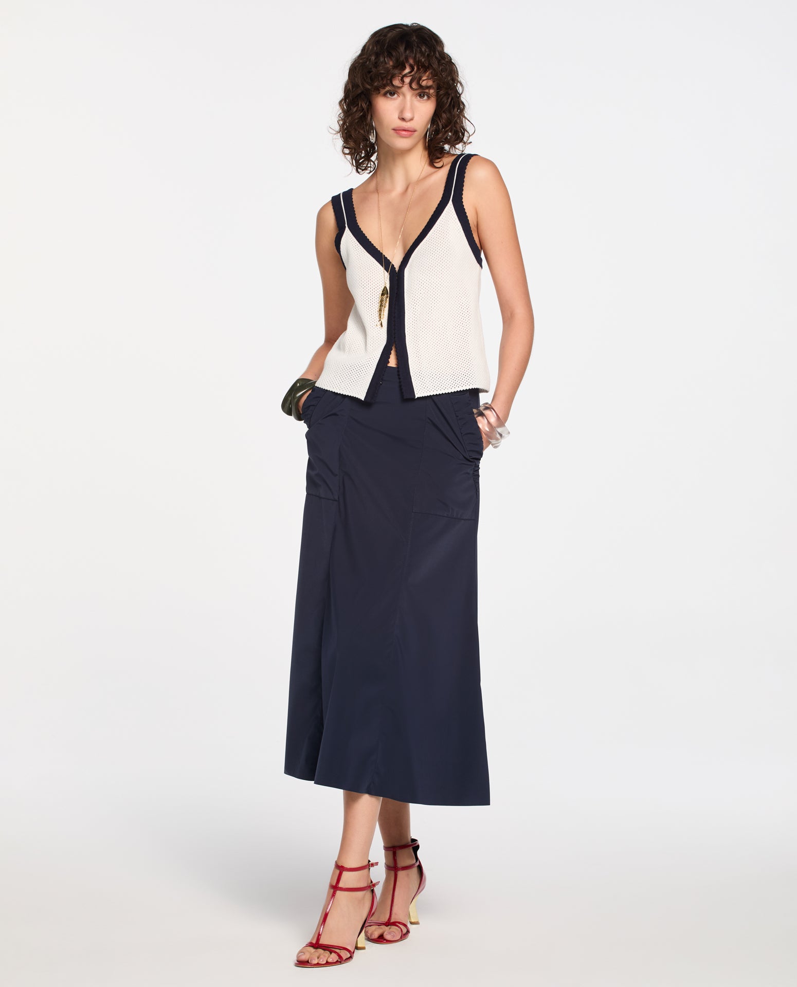 Top Lafort Com Alças Carolina Tricot
